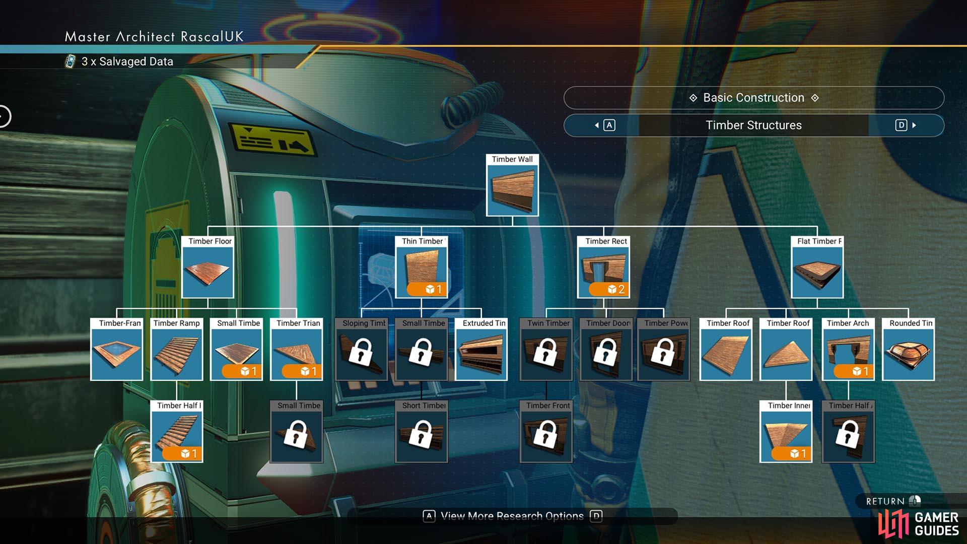 Timber parts are one of the first you have access to in No Man's Sky.