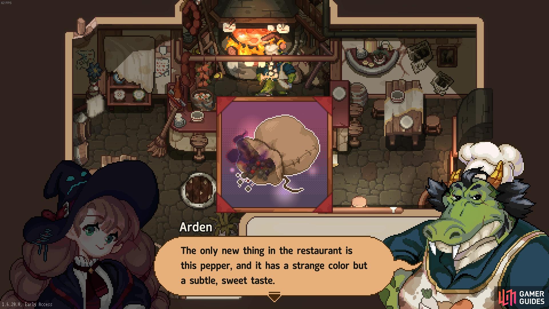 Arden will ask you to investigate his new pepper bag that's giving him nightmares