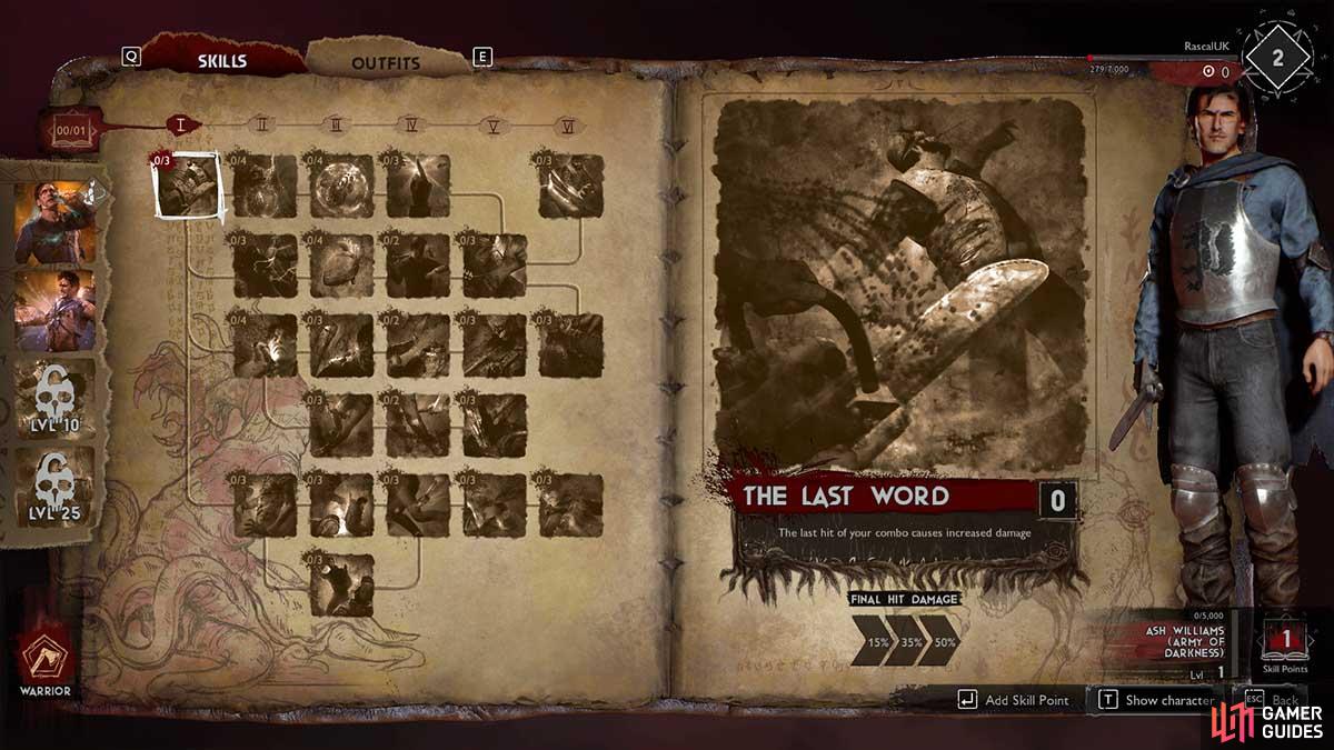 Ash Williams (Army of Darkness) Abilities and Skill Tree - Abilities and  Skill Trees - Characters, Evil Dead: The Game