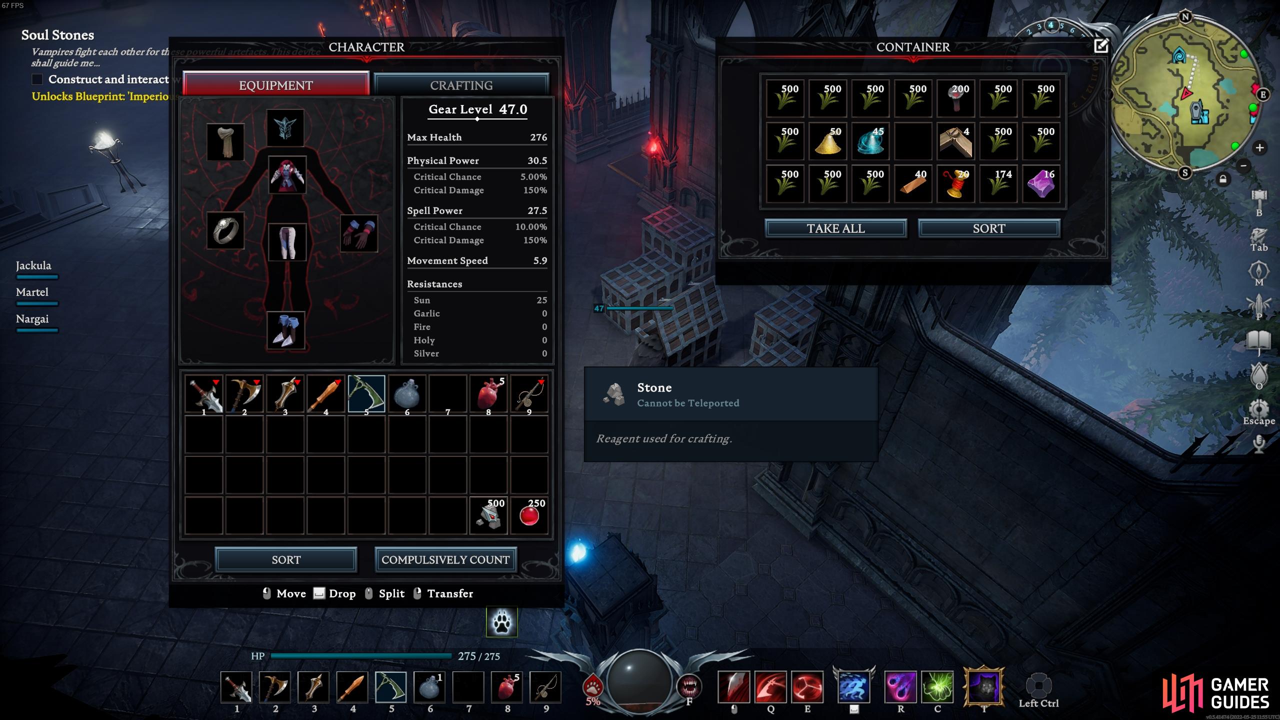 You can hover over any item to check whether the Cannot Be Teleported text is present, and store it in a chest if so.
