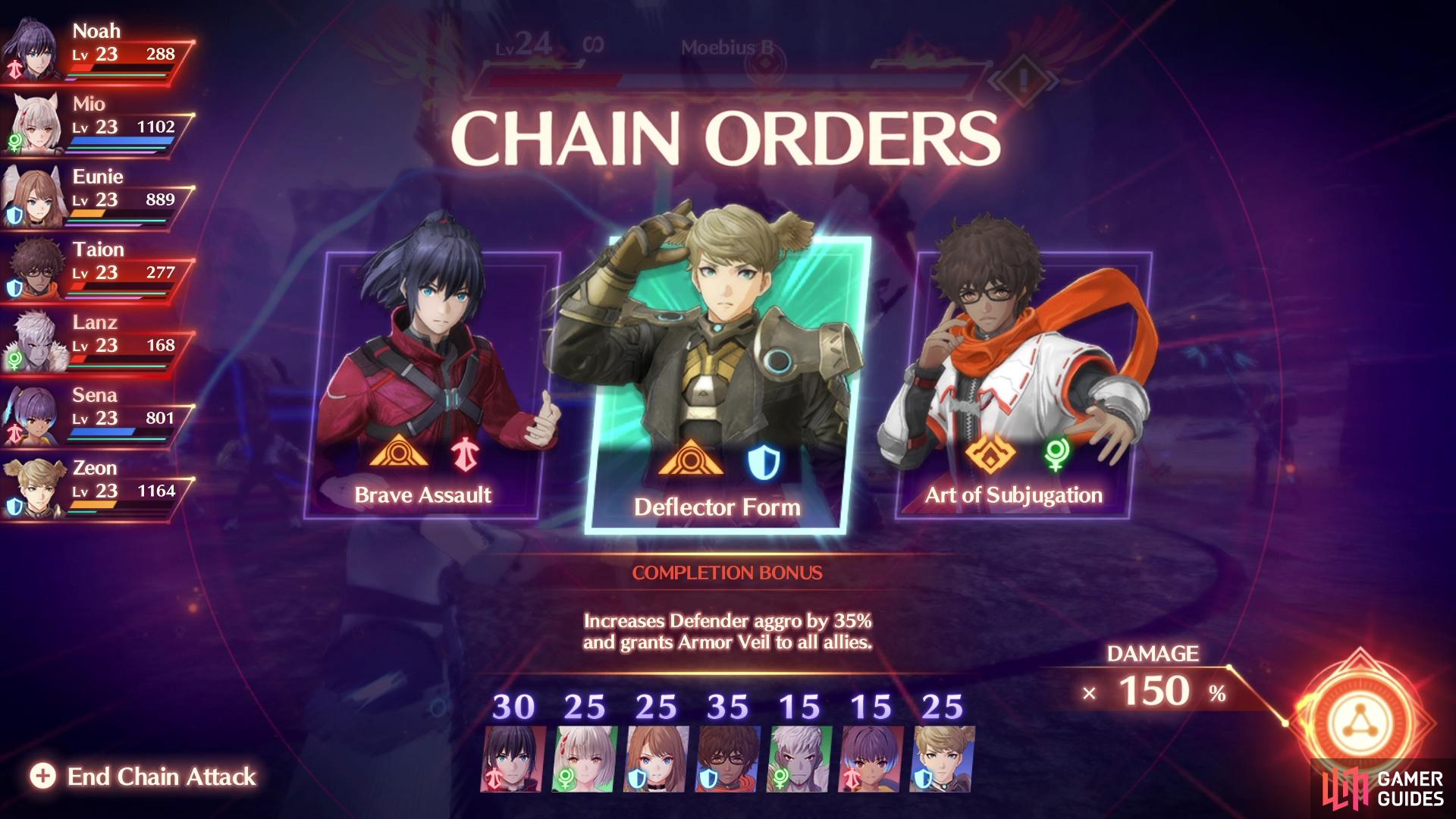 use Zeon's Chain Order during Enrage to get Armor Veil on the party.
