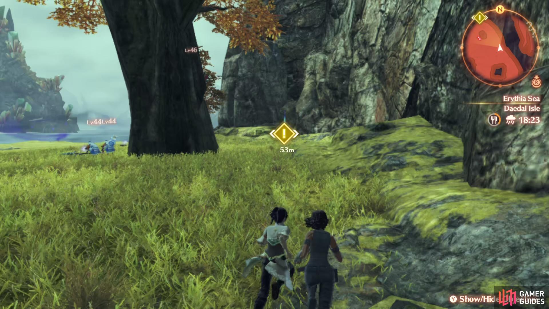 the final item can be found by heading beyond the ruins far to the northwest
