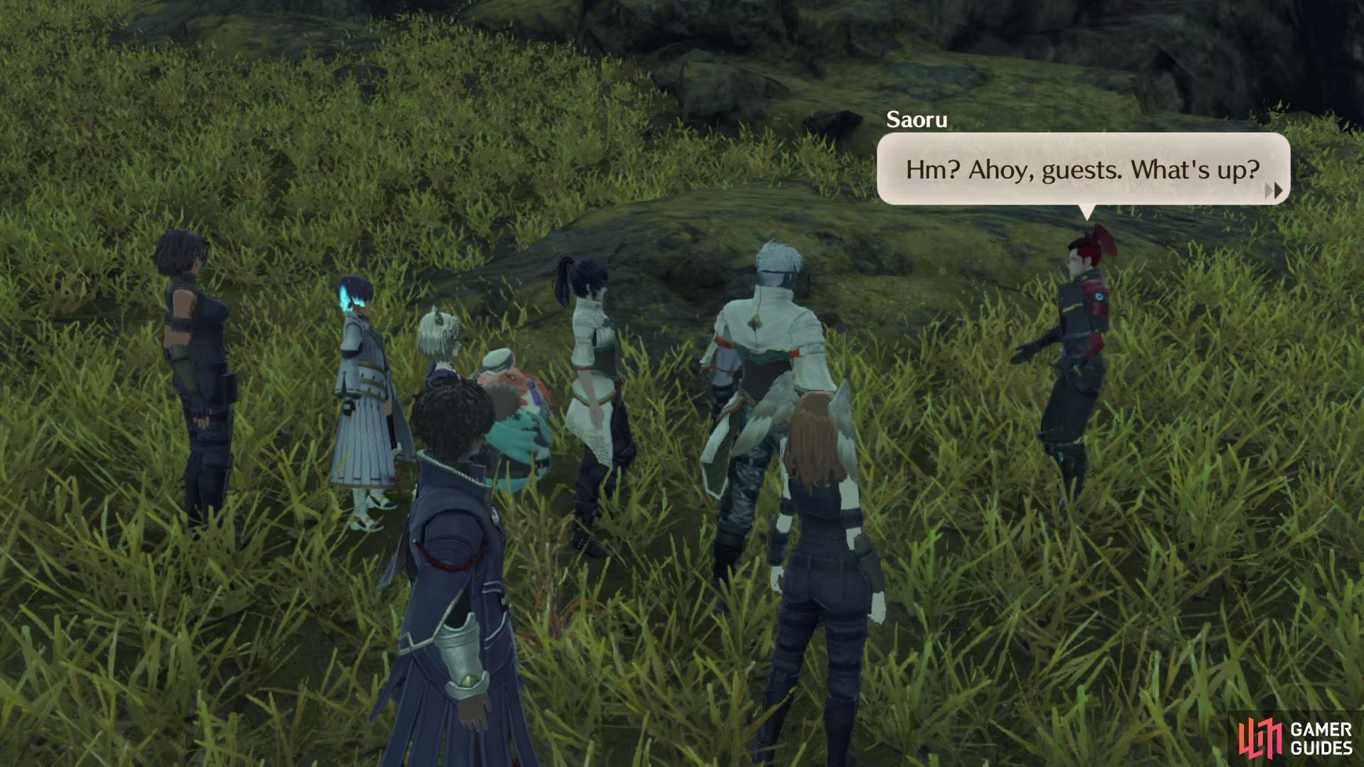 follow the tracks south and you'll eventually run into Saoru