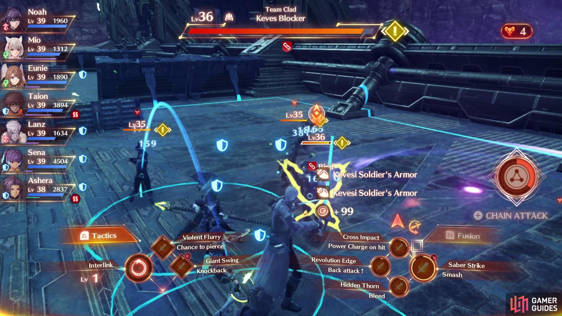 Team Clad has more Defenders than the other teams