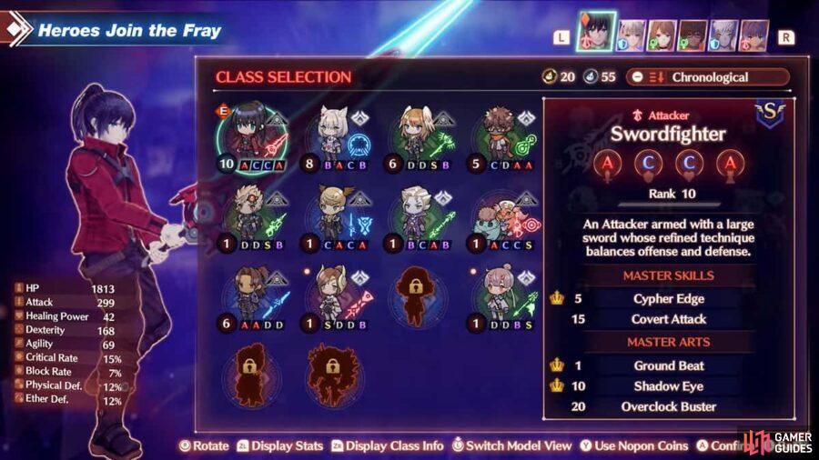 There are a lot of different classes to use in Xenoblade 3. 