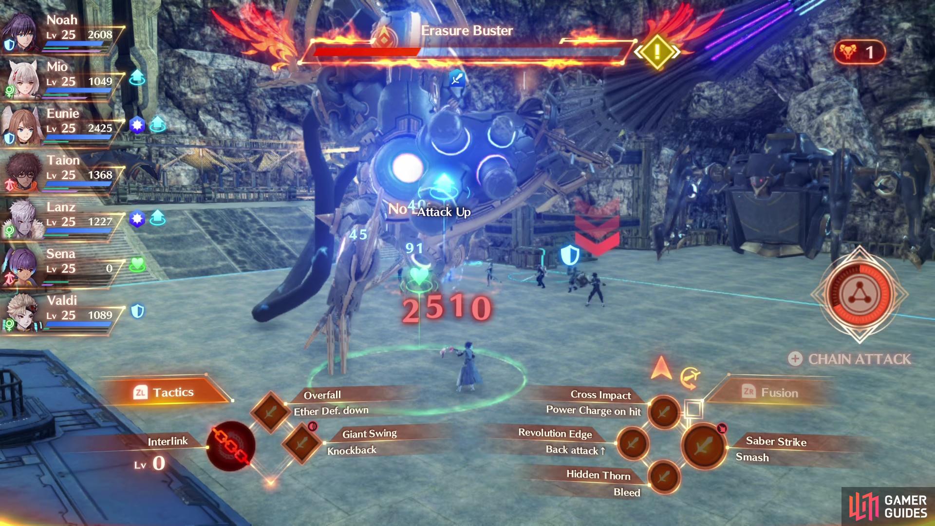 Erasure Buster can outright kill a non-Tank character