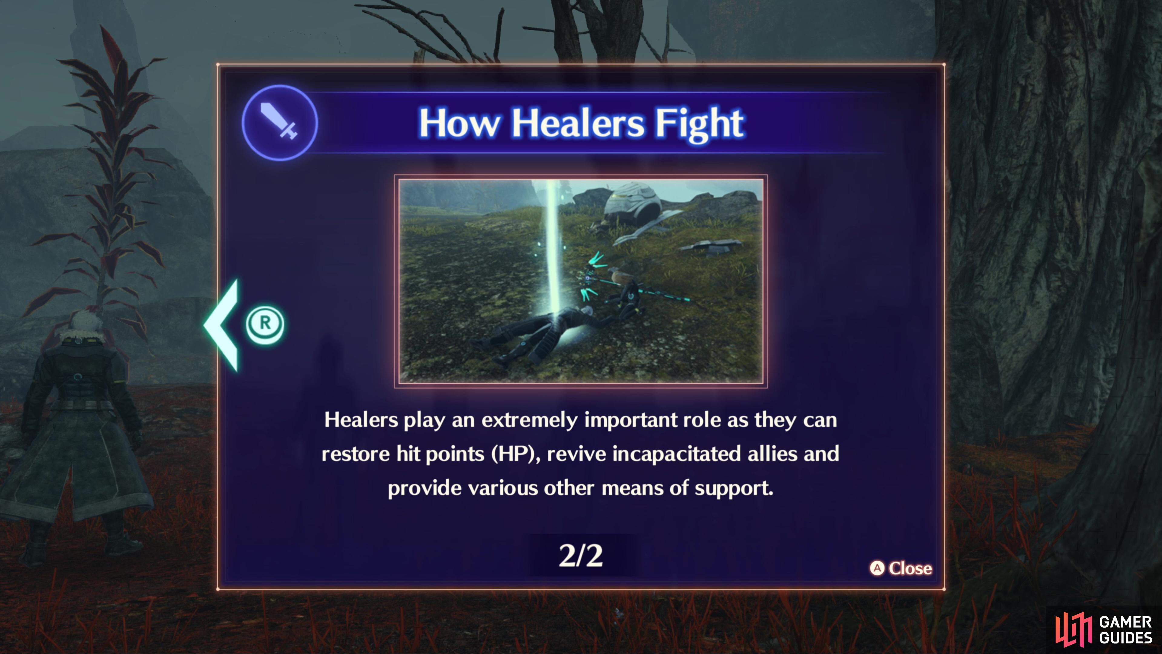 You'll be in control of the Healer Role to begin with