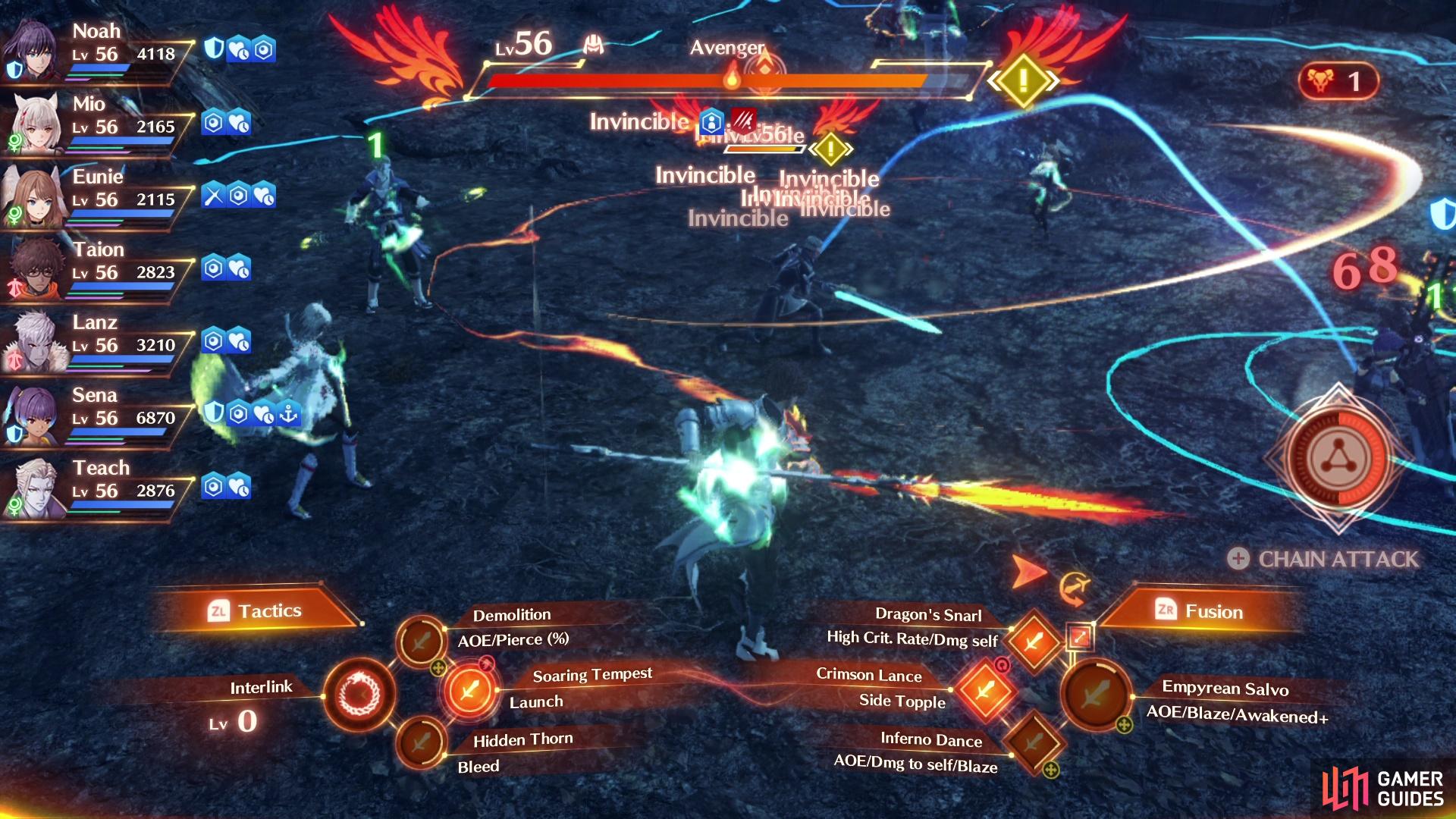 Avenger is invincible while using Critical Vengeance.