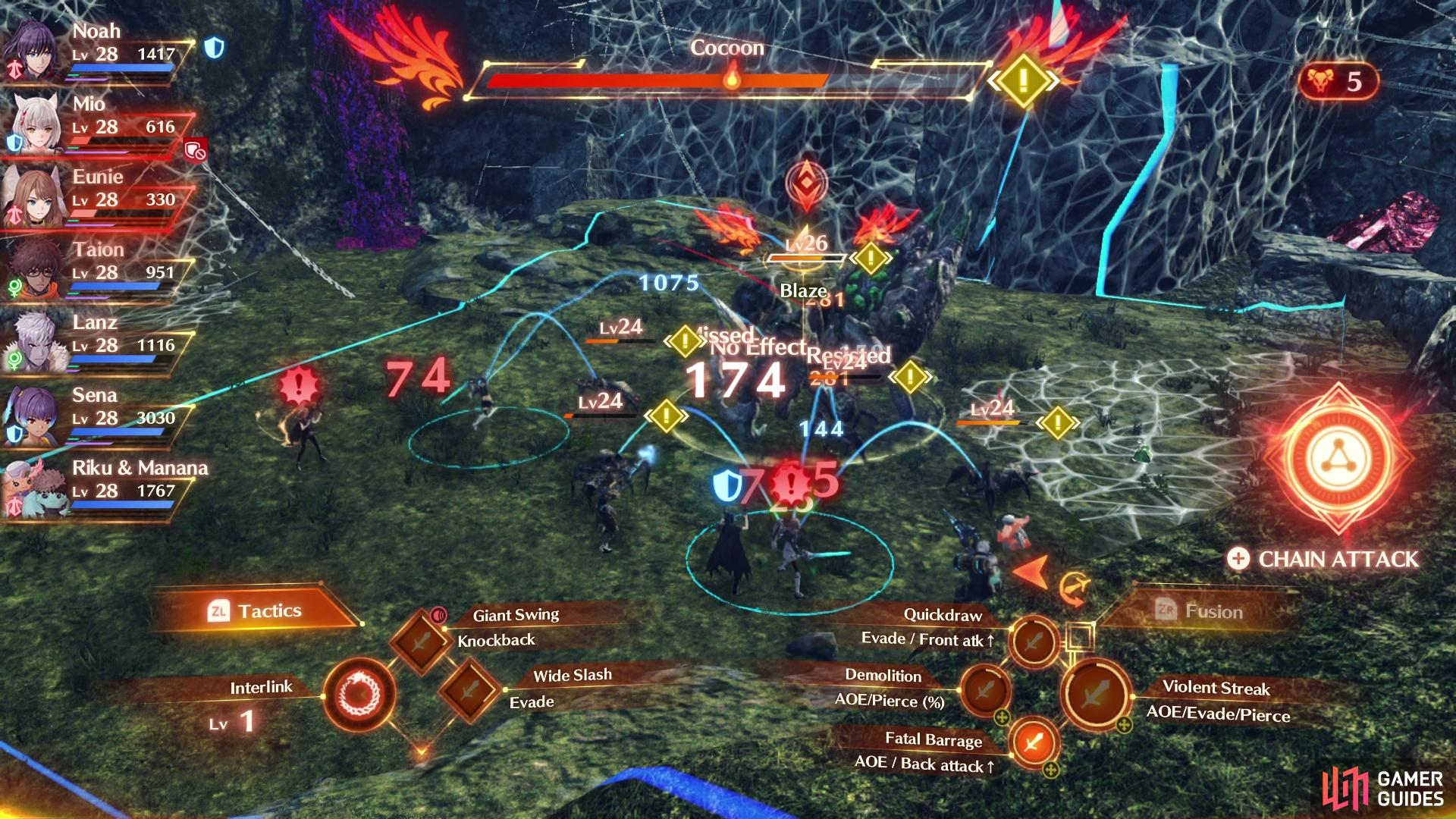 stop attacking Princess Arachno when it uses Cocoon and fight the smaller ones.