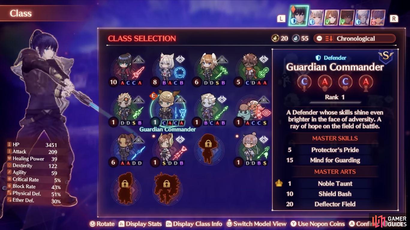 There's a whole host of new classes to try out in Xenoblade Chronicles 3! And you'll need to complete Hero Quests to unlock them. (Credit: Nintendo Xenoblade Chronicles 3 Trailer)