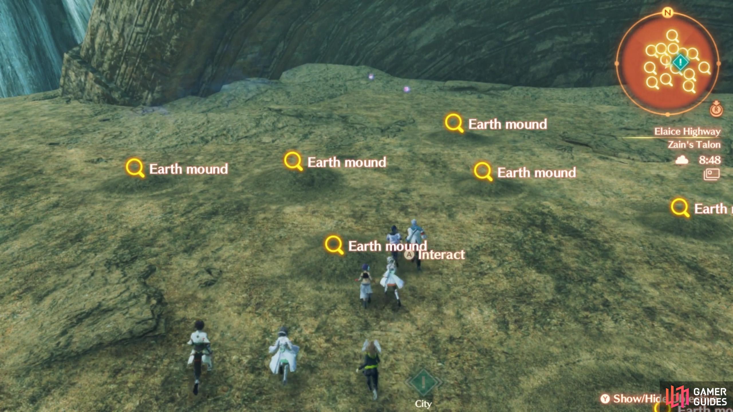 Try searching this earth mound.