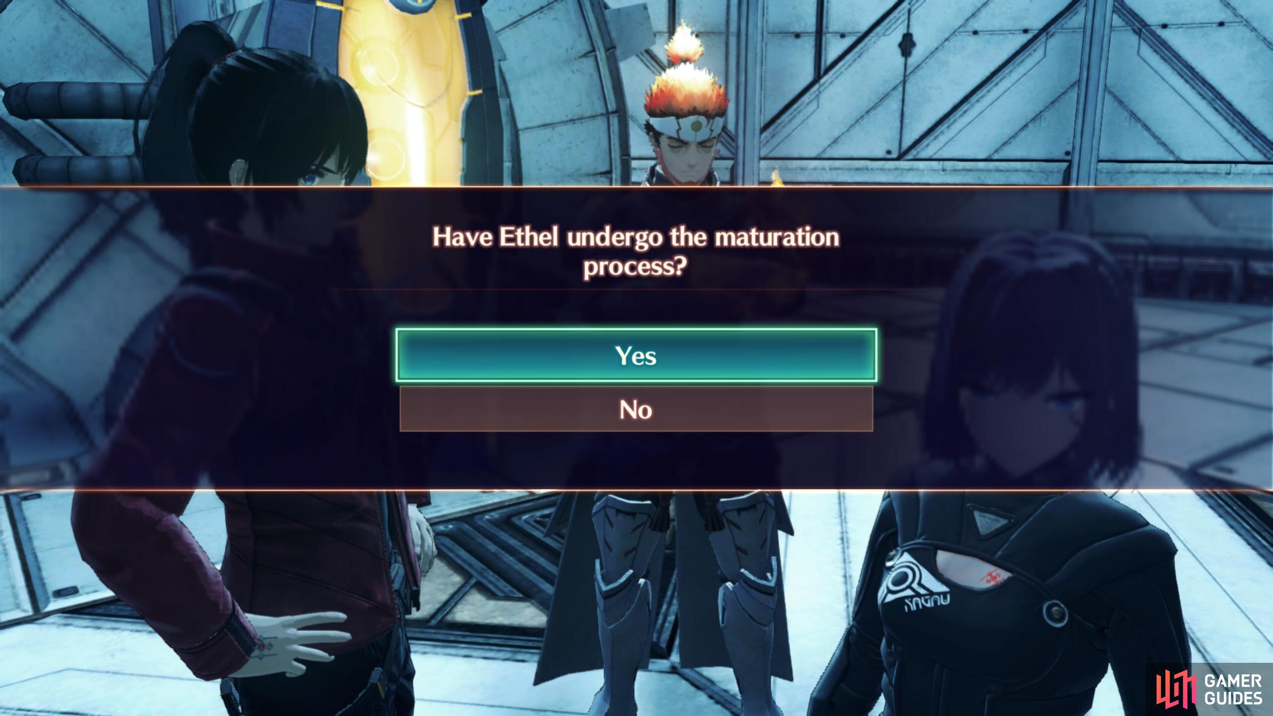 Choose Yes if you want Ethel to assist you again and unlock Cammuravis Ascension
