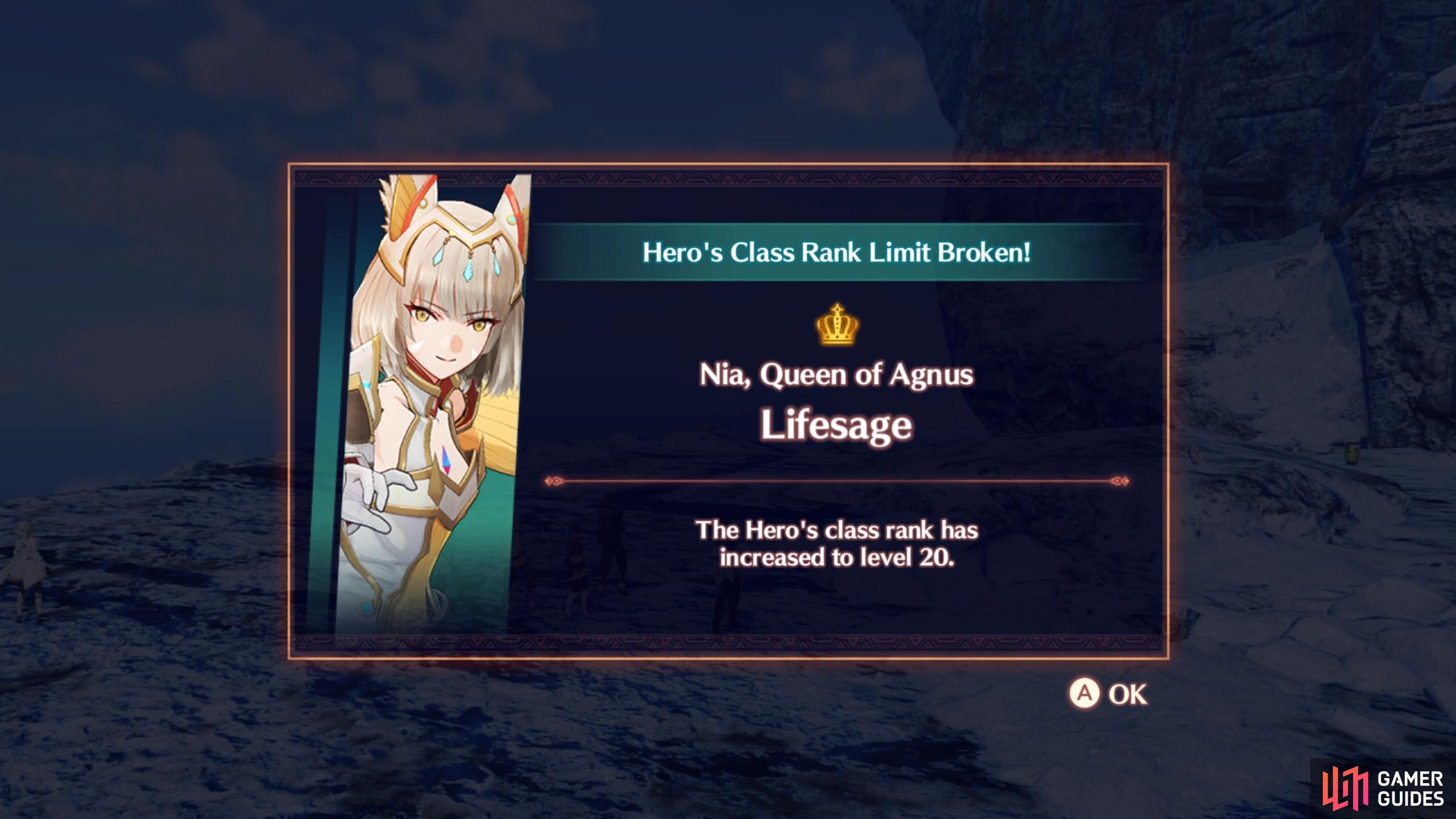 Rank 20 will be unlocked for the Lifesage class.