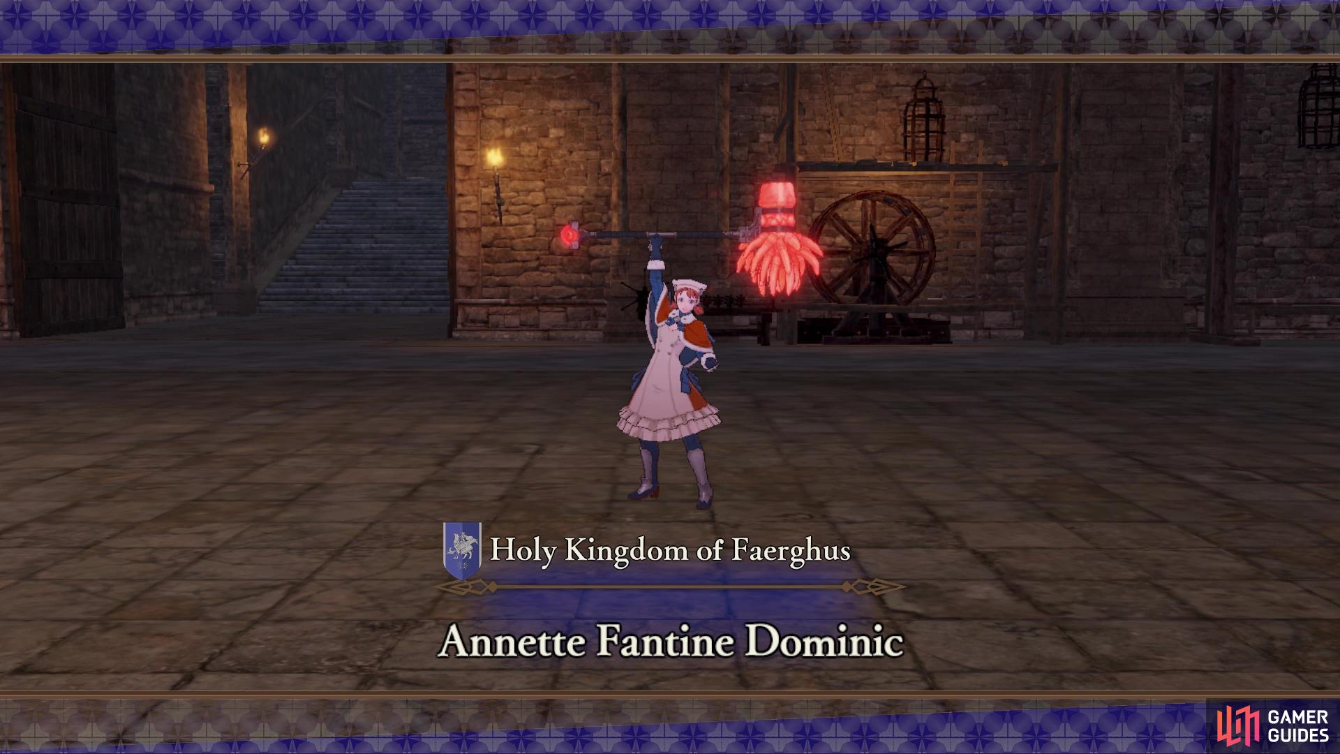 Taking this path will make Annette spawn in that stronghold there