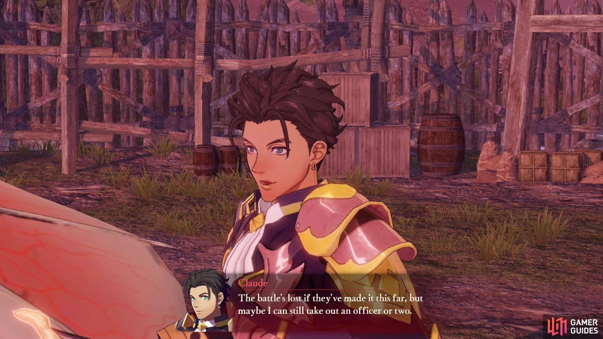 Claude uses a bow and rides a wyvern