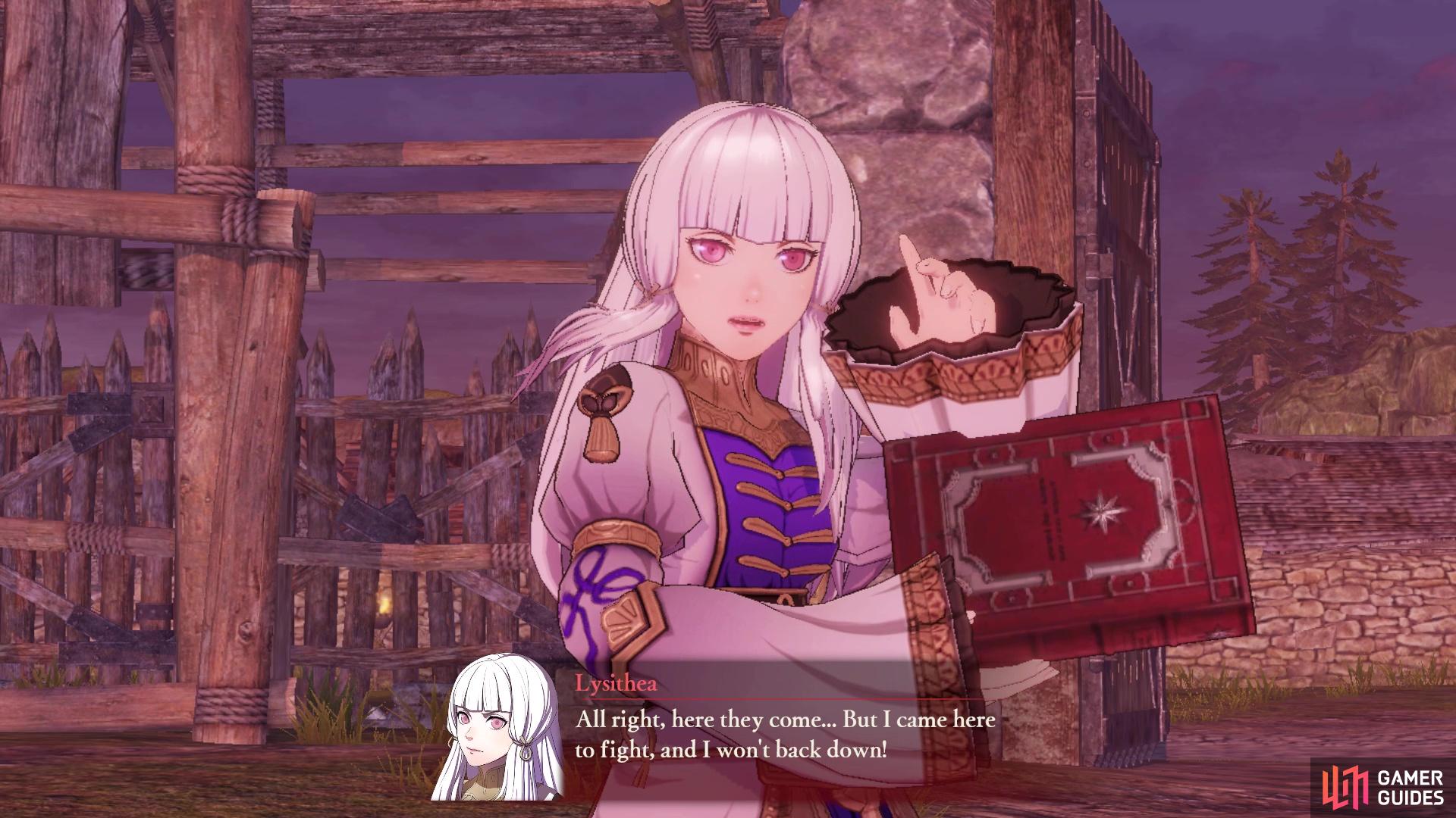 Lysithea is who you will be facing in the eastern one