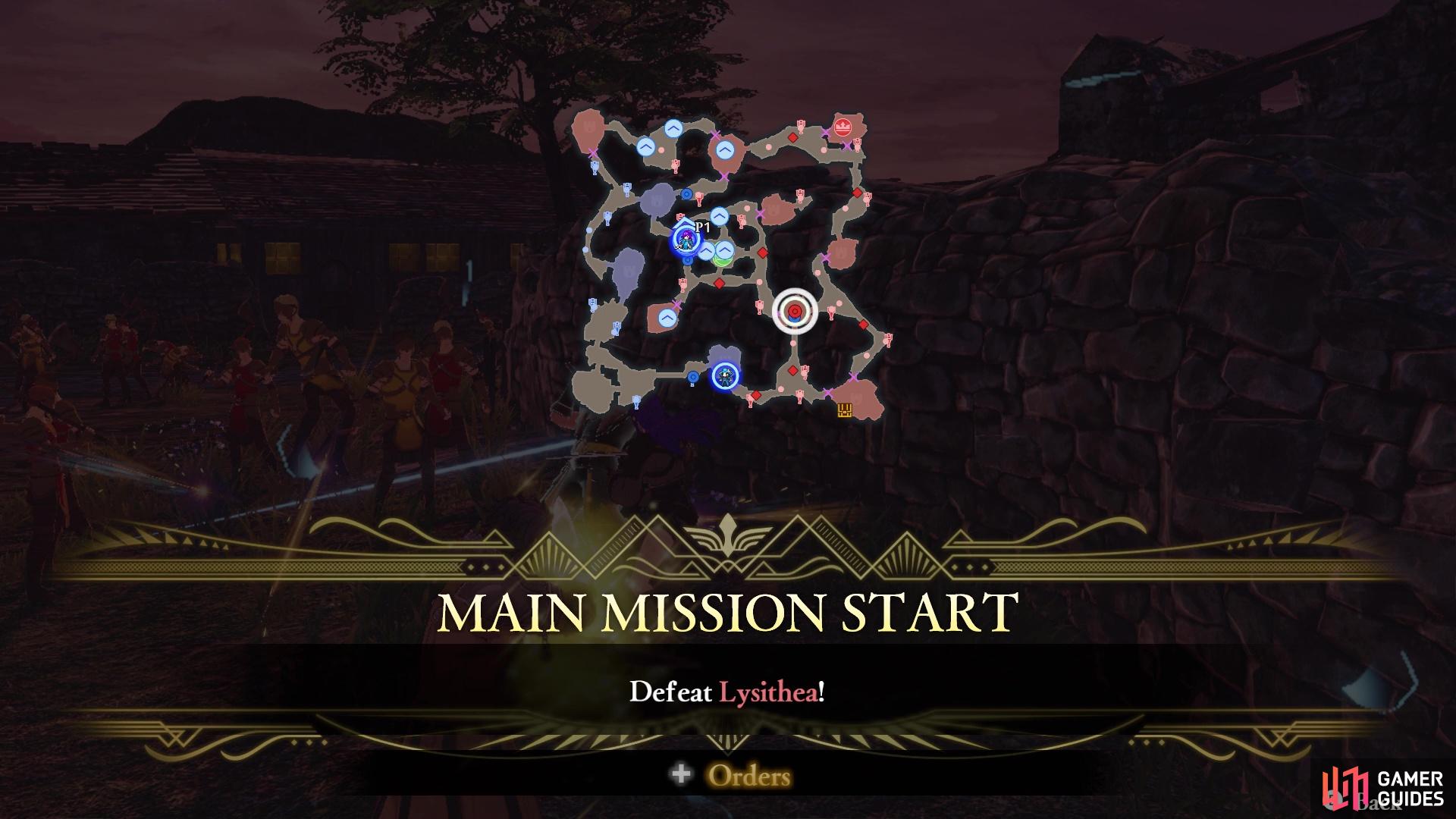 Lysithea will appear in this stronghold in the second set of missions