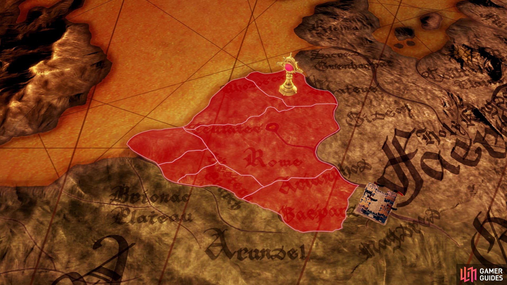 War Map for Chapter 10 of Scarlet Blaze