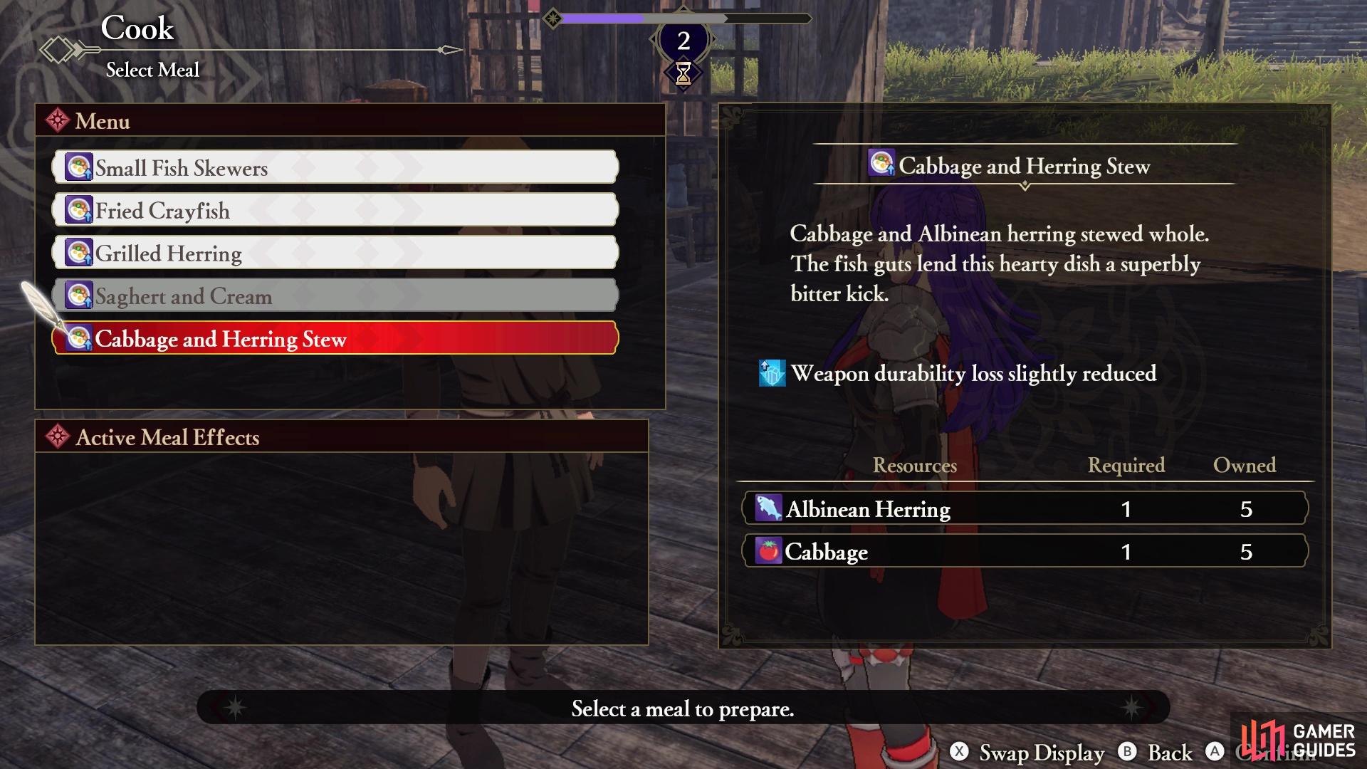 Cooking is similar to the Chores, as every character will have their own preferences