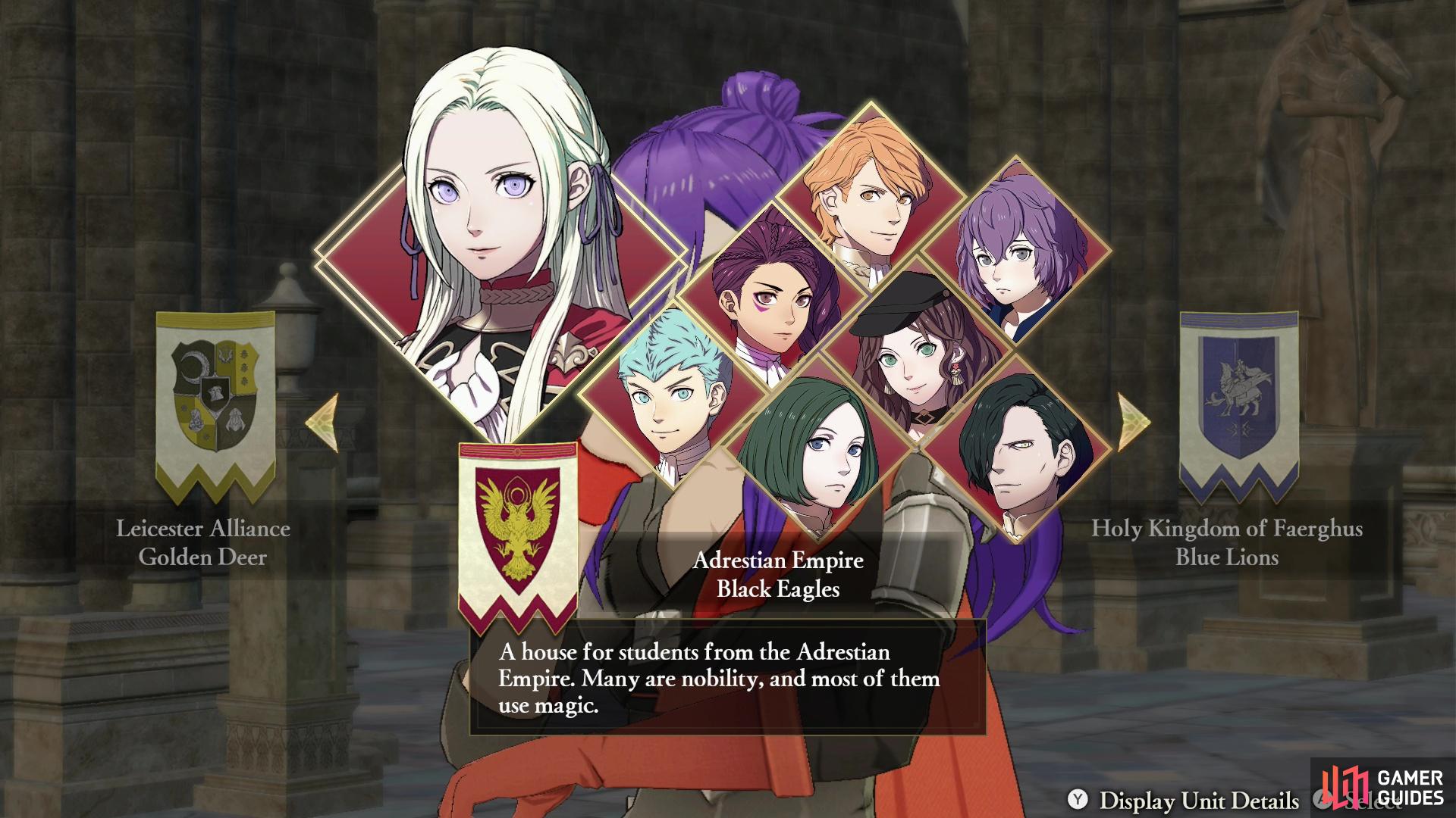 If you pick the Black Eagles, Dorothea will be one of your starting characters.