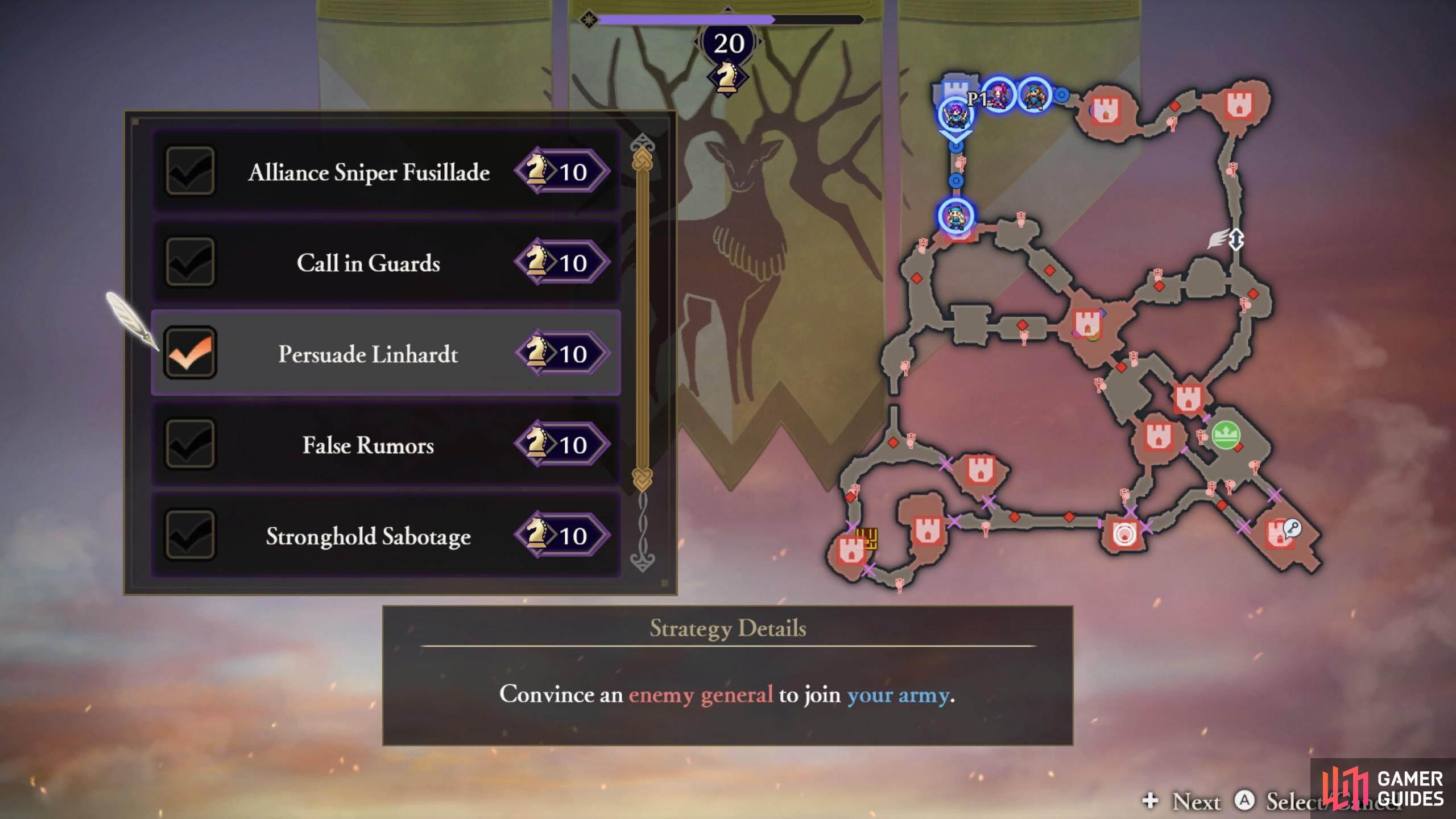 Before starting the main quest fight, enable the Strategy to recruit the character.