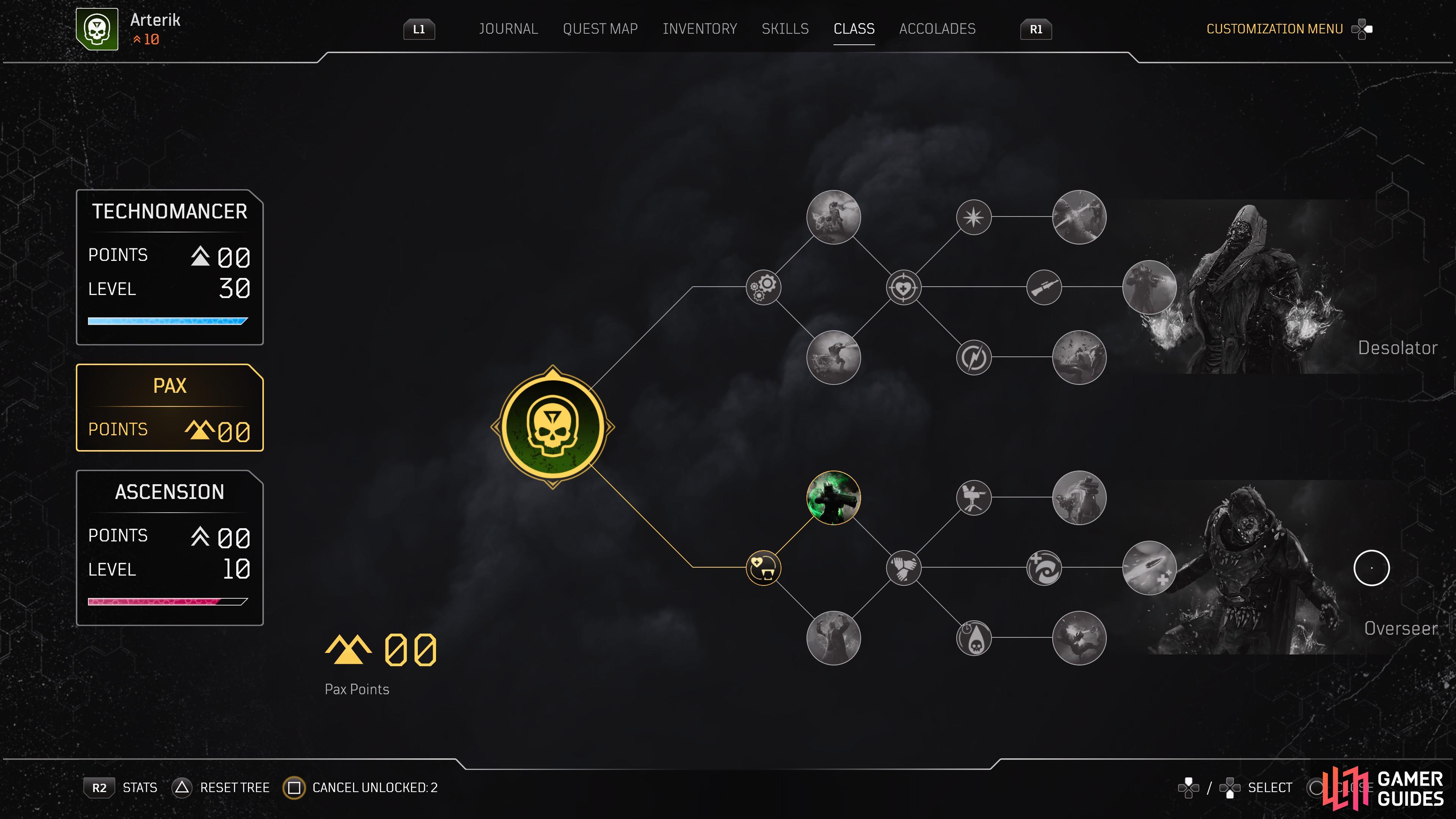 The Overseer is a PAX Tree that focuses on supporting other Outriders in Worldslayer.