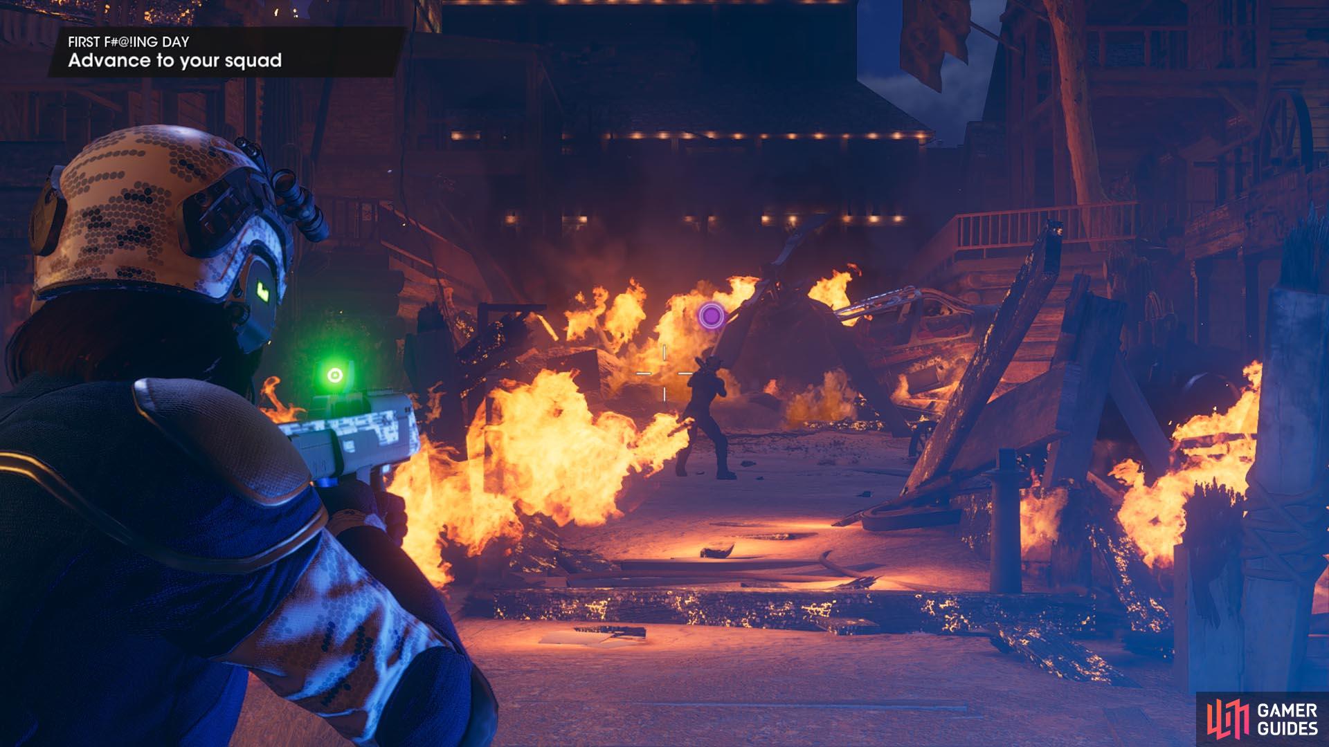 Ooh, pretty fire. You will be seeing a lot of that in Saints Row's first mission.