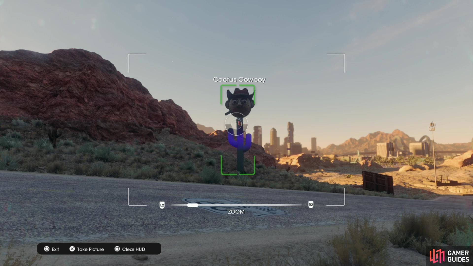 Take a picture of the Cactus Cowboy collectible to obtain it.