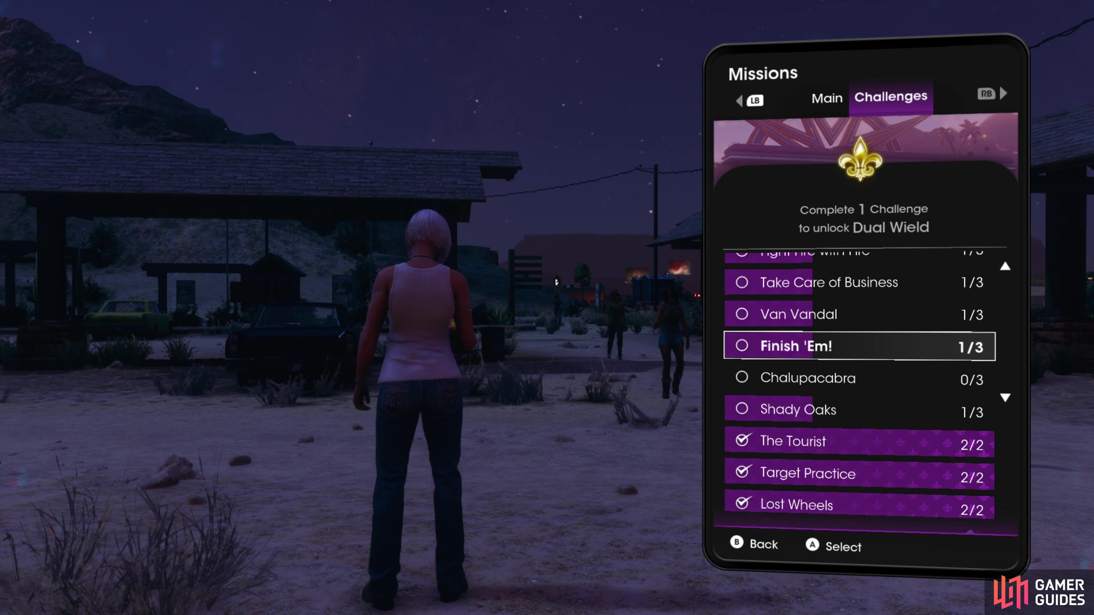 Complete Challenges in Saints Row,