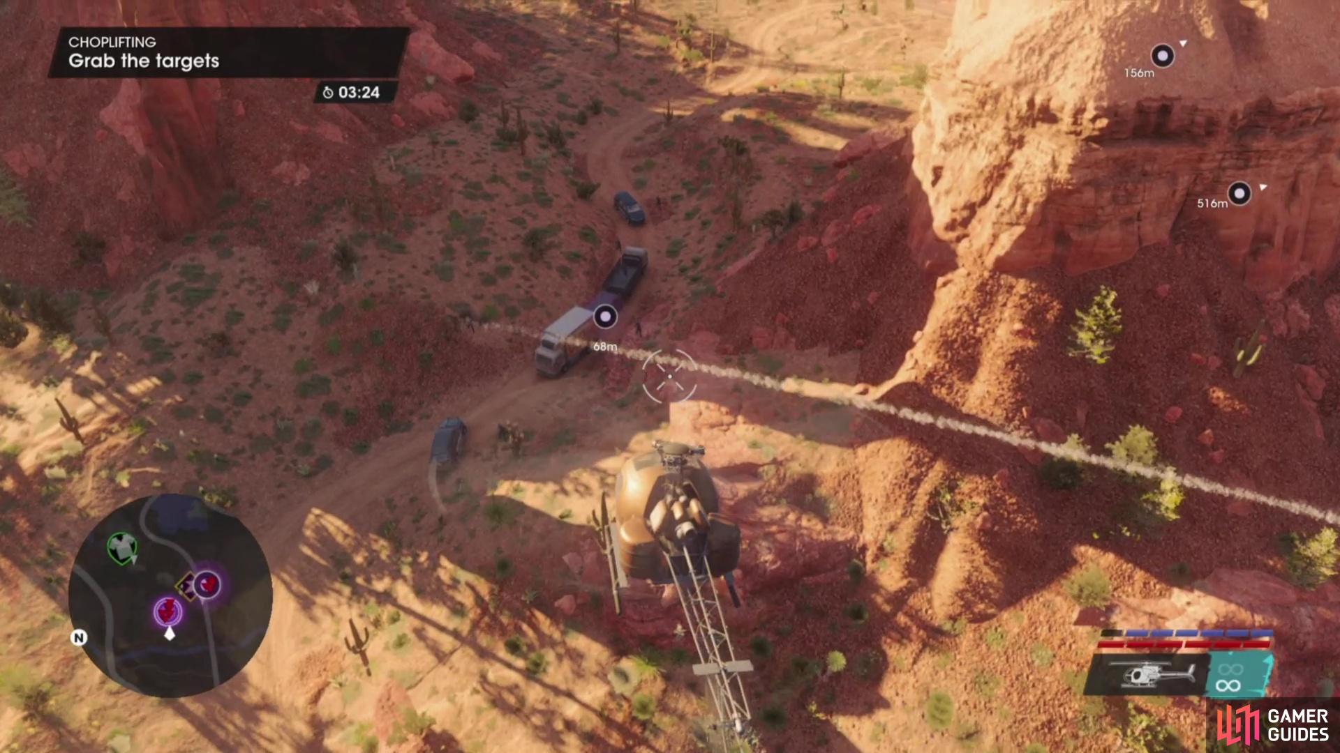 This job is similar to Smelterville West… save you'll have RPG-armed enemies guarding the various payloads.