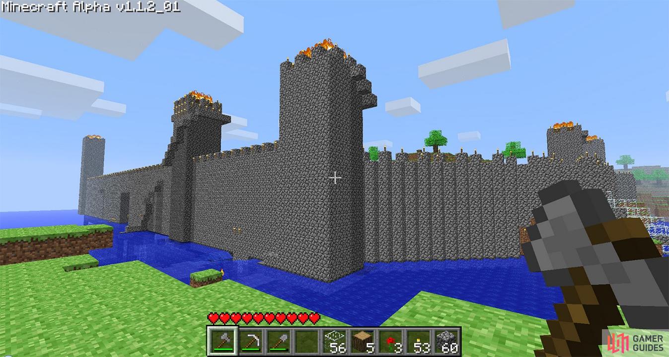 A castle must have a moat, that is priority one.