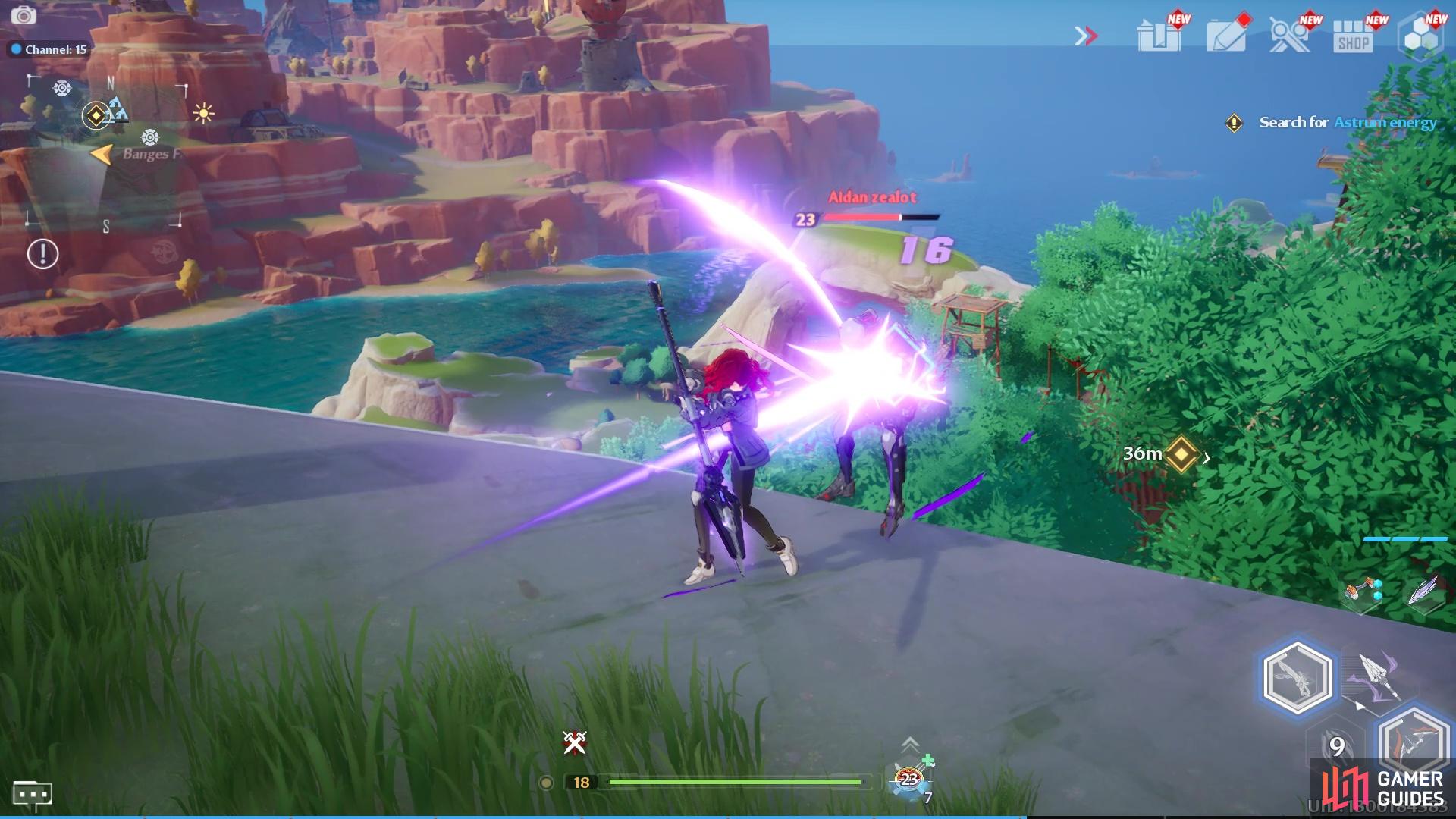 Take some of the enemies to near the cliff and push them off to save yourself a battle