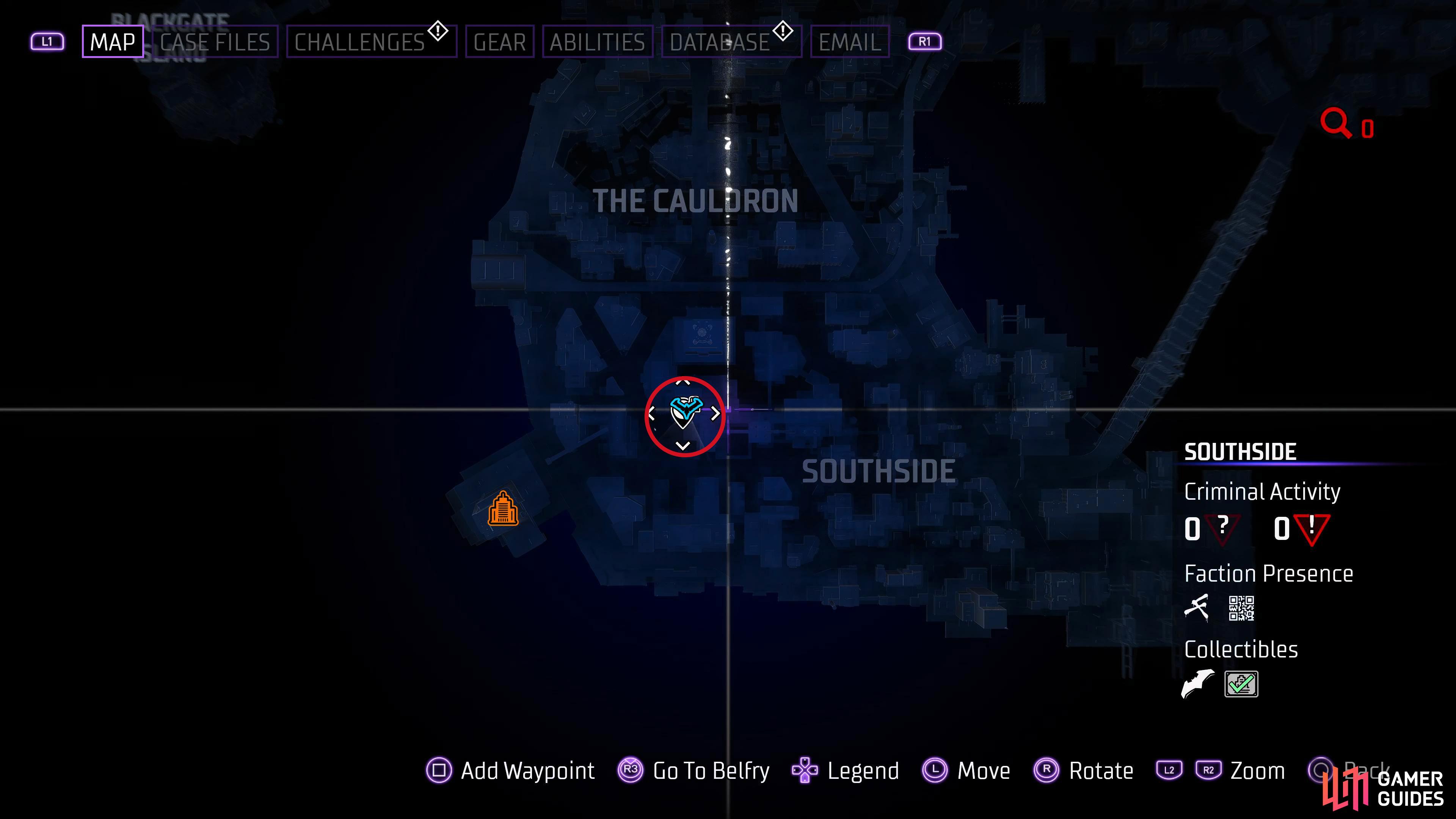 You can find the Fast Travel secure drone location in Southside just south of Cobblepot Steel.