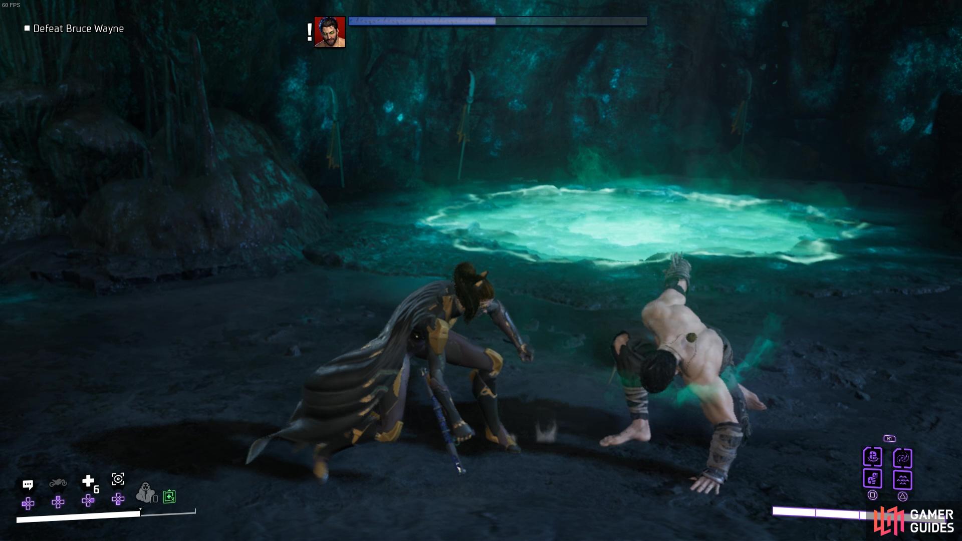 Hand-to-hand combat with Batman can feel quite rewarding if you time your dodges well!