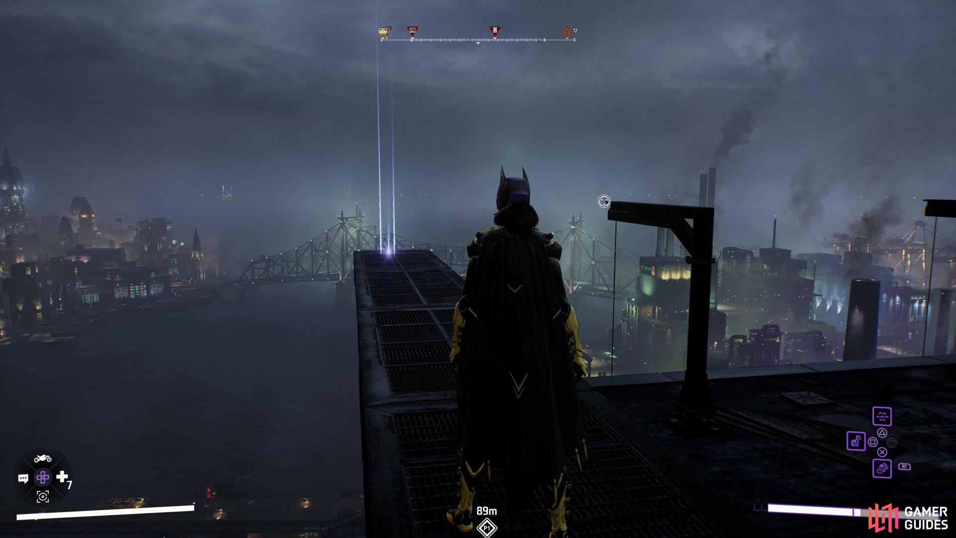 The Batarang located atop the STAGG Building