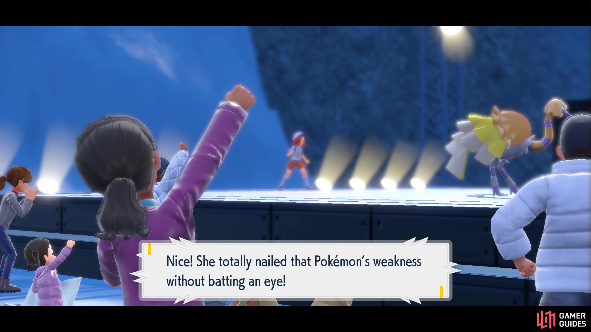 The audience is great at boosting your confidence (and your  Pokémon's attacks!)