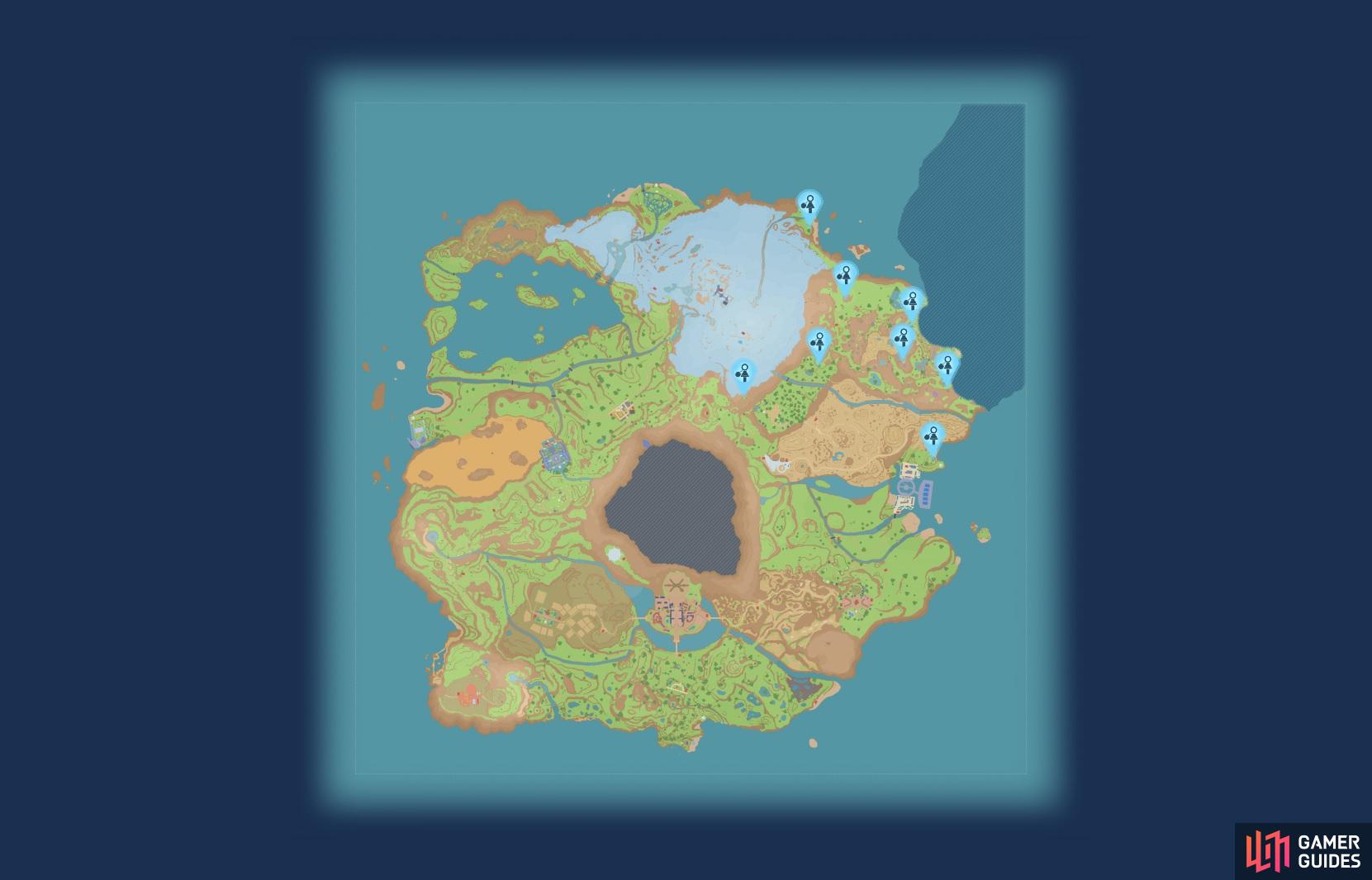 Blue Stake Locations in Pokémon Scarlet and Violet