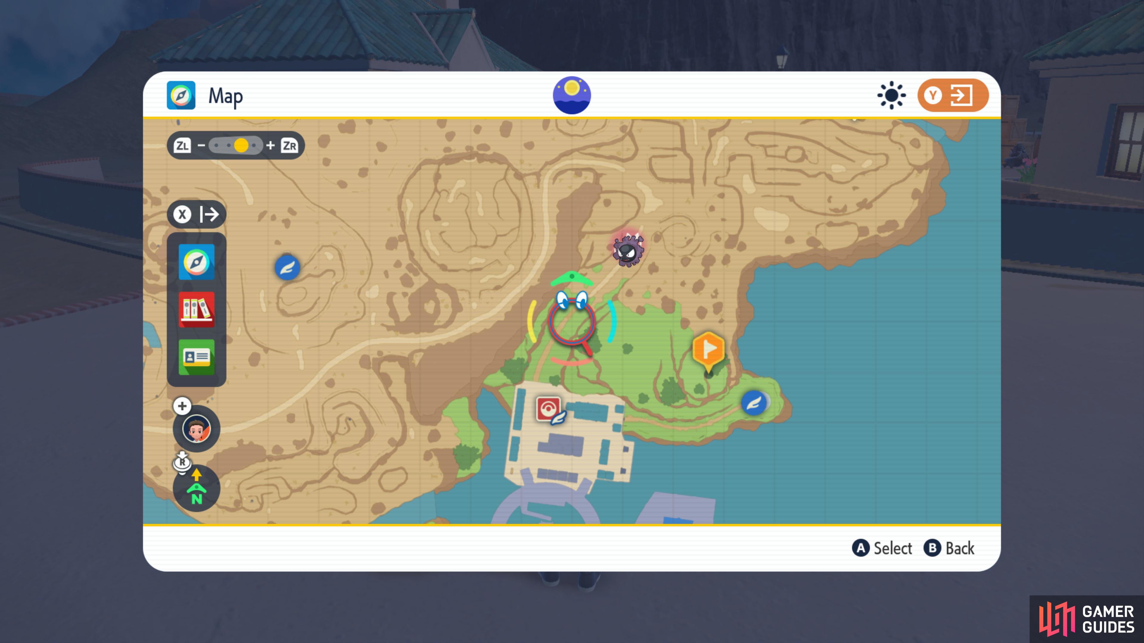Head to the first flag icon on the map