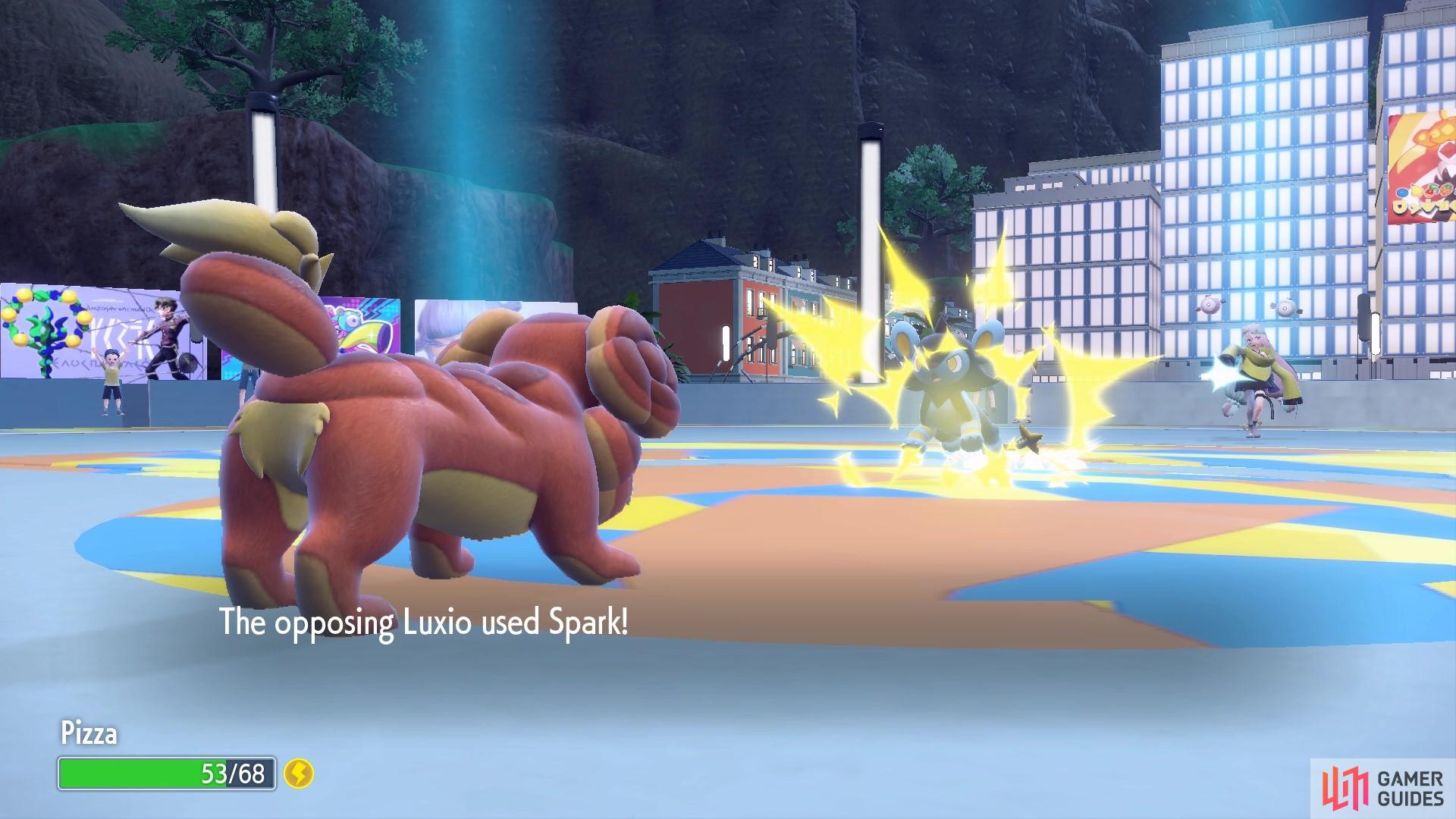 Luxio will charge at your Pokémon using Spark.