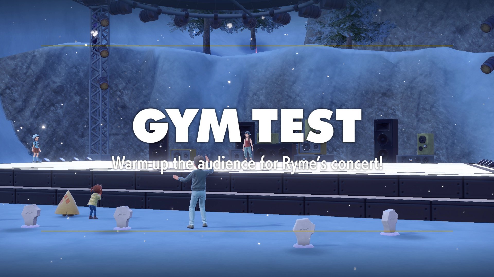 Gym Test: Warm Up The Audience For Rhymes Concert.