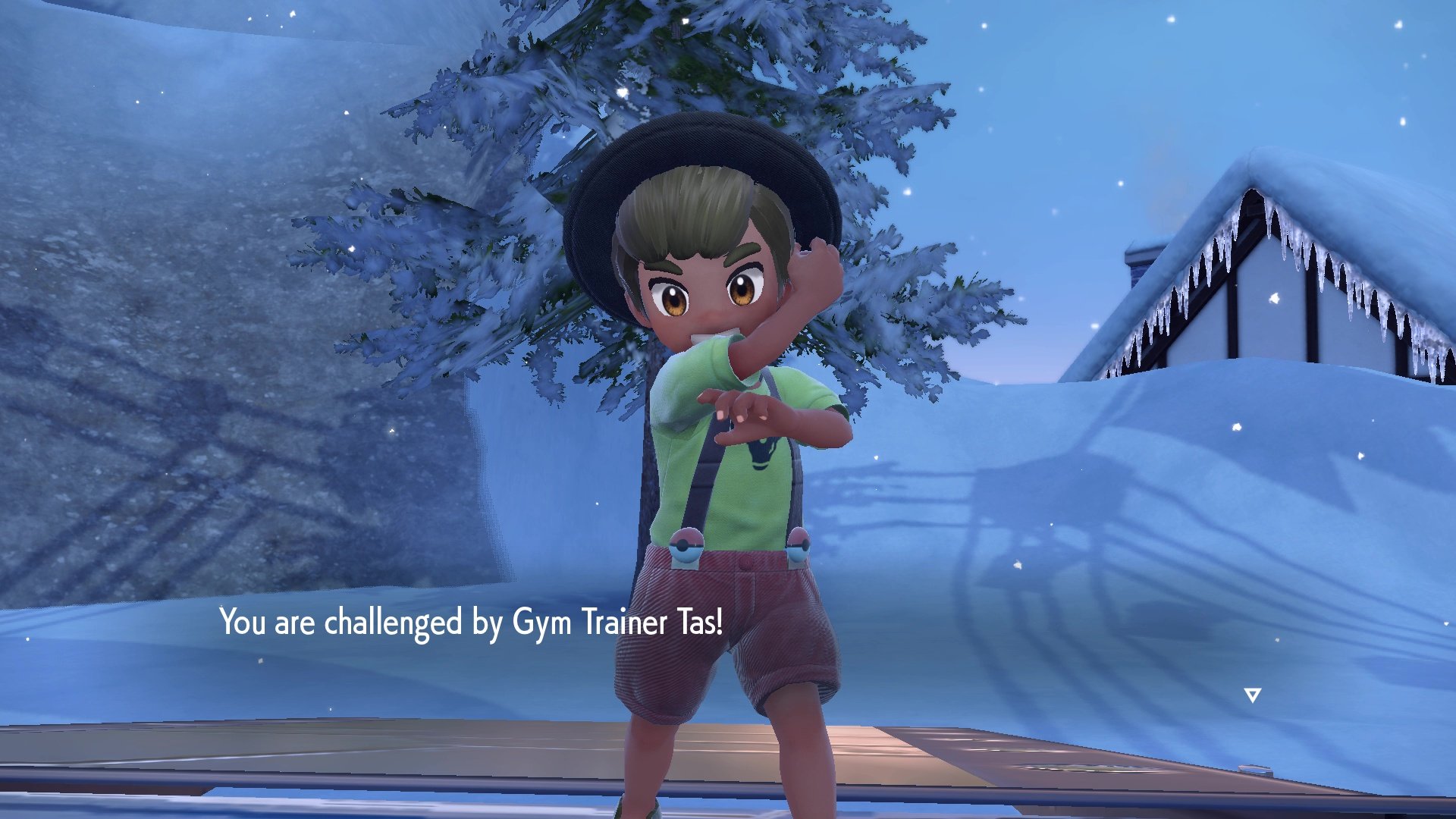You'll face Gym Trainer Tas
