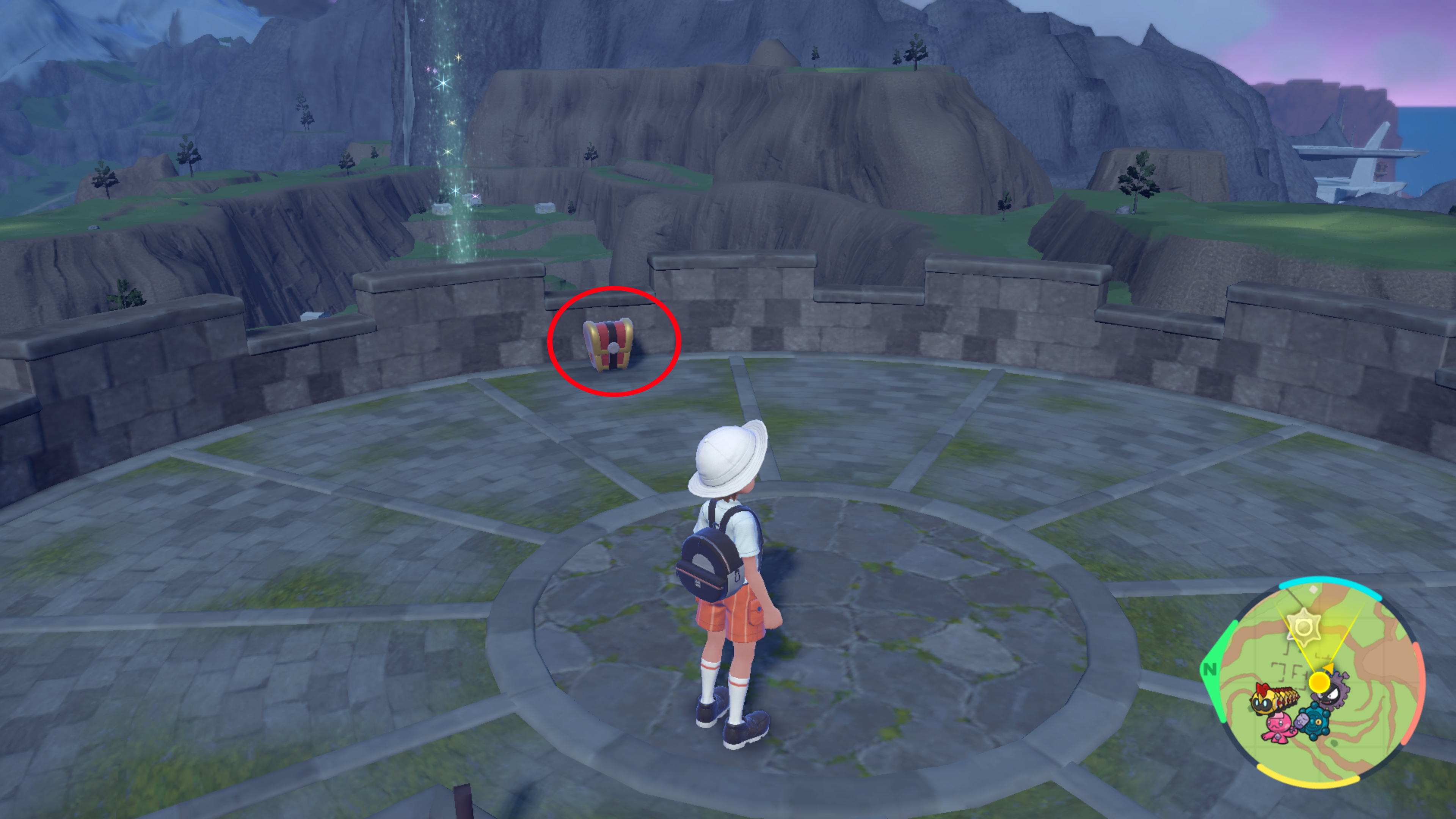 Gimmighoul Chests will usually be found at the top of Watchtowers