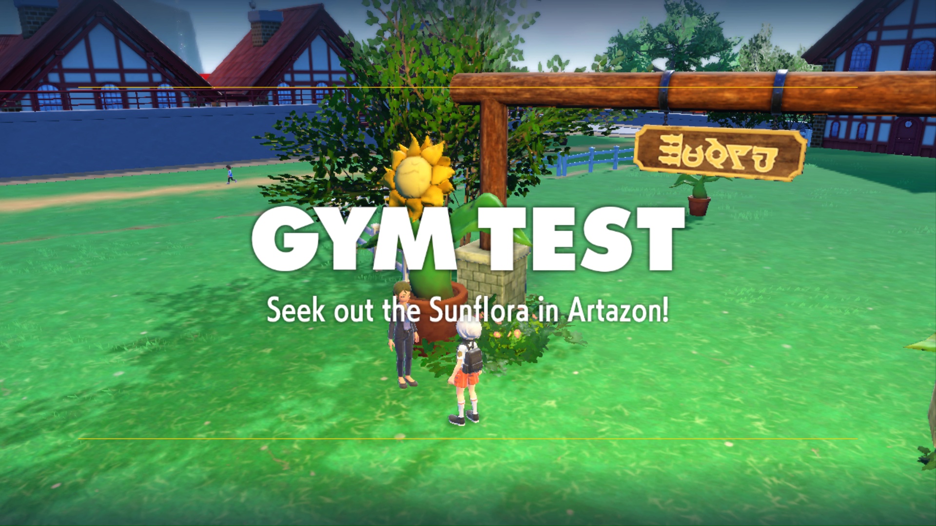 Gym Test: Find the Sunflora.