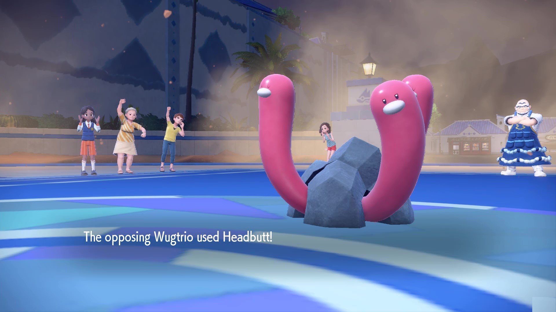 Wugtrio will headbutt with all of its three heads!