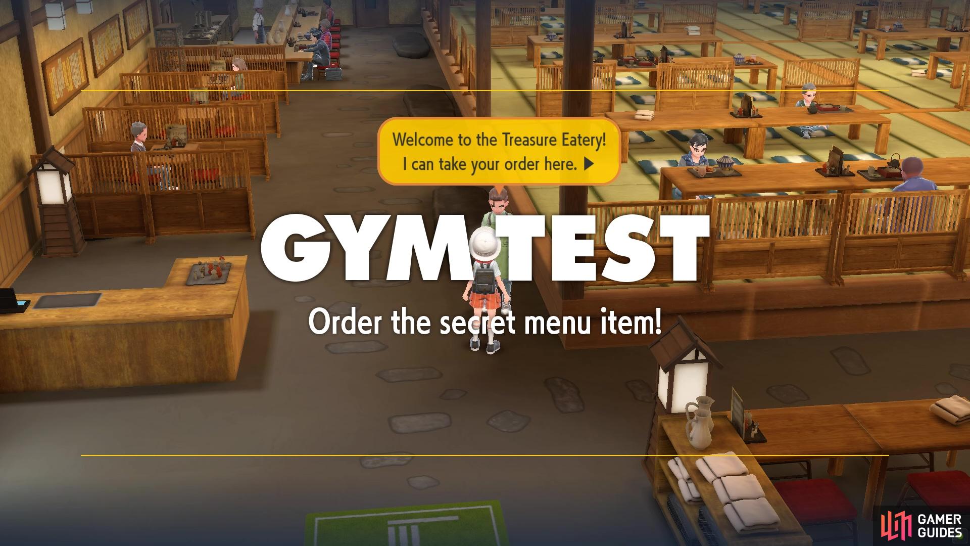 Gym Test: Order the secret menu item!