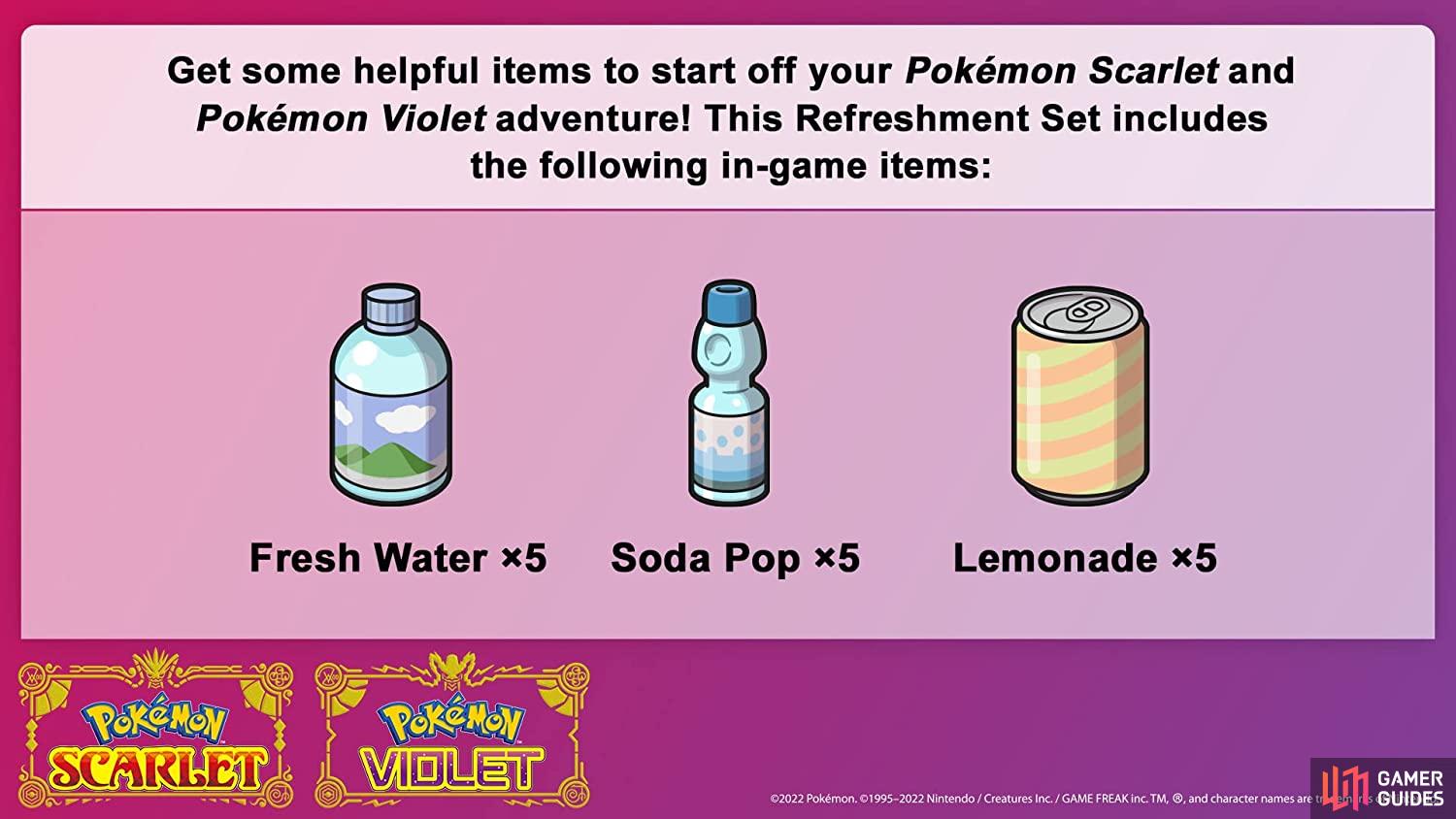 Item included in the Refreshment Set. (Credit: The Pokémon Company)