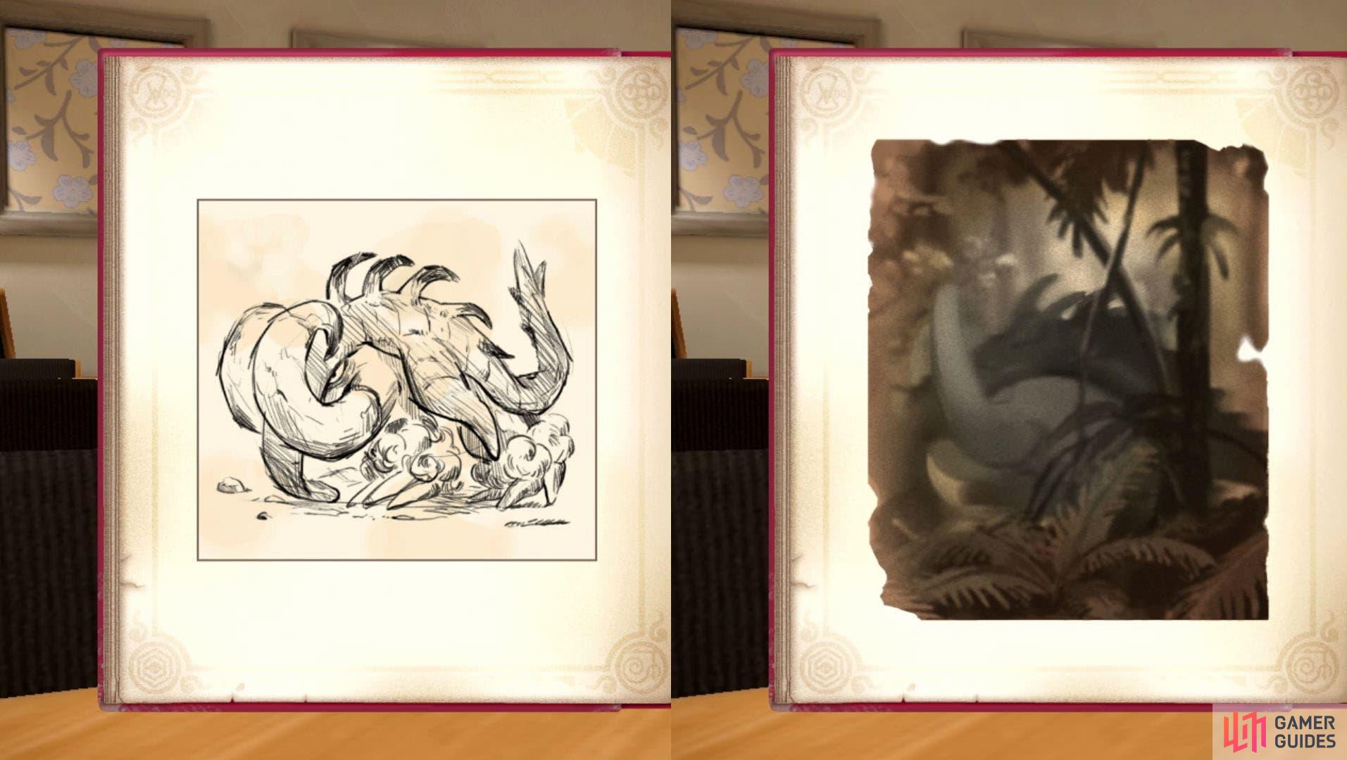 Great Tusk depicted in the Scarlet Book. (Credit: The Pokémon Company)