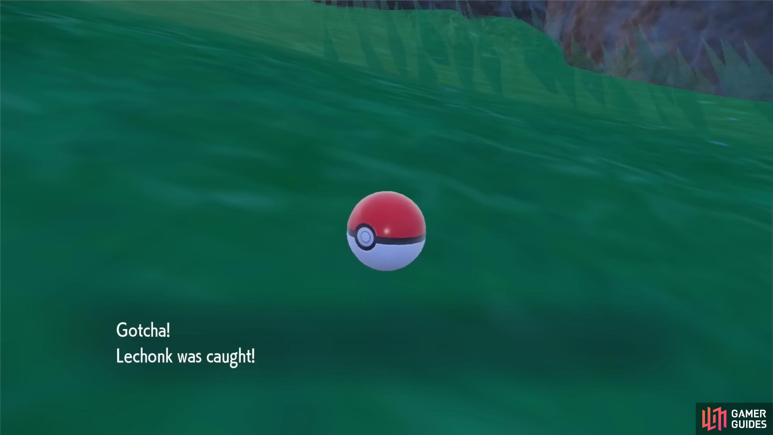 If successful, you'll catch the Pokémon! (Credit: Serebii)