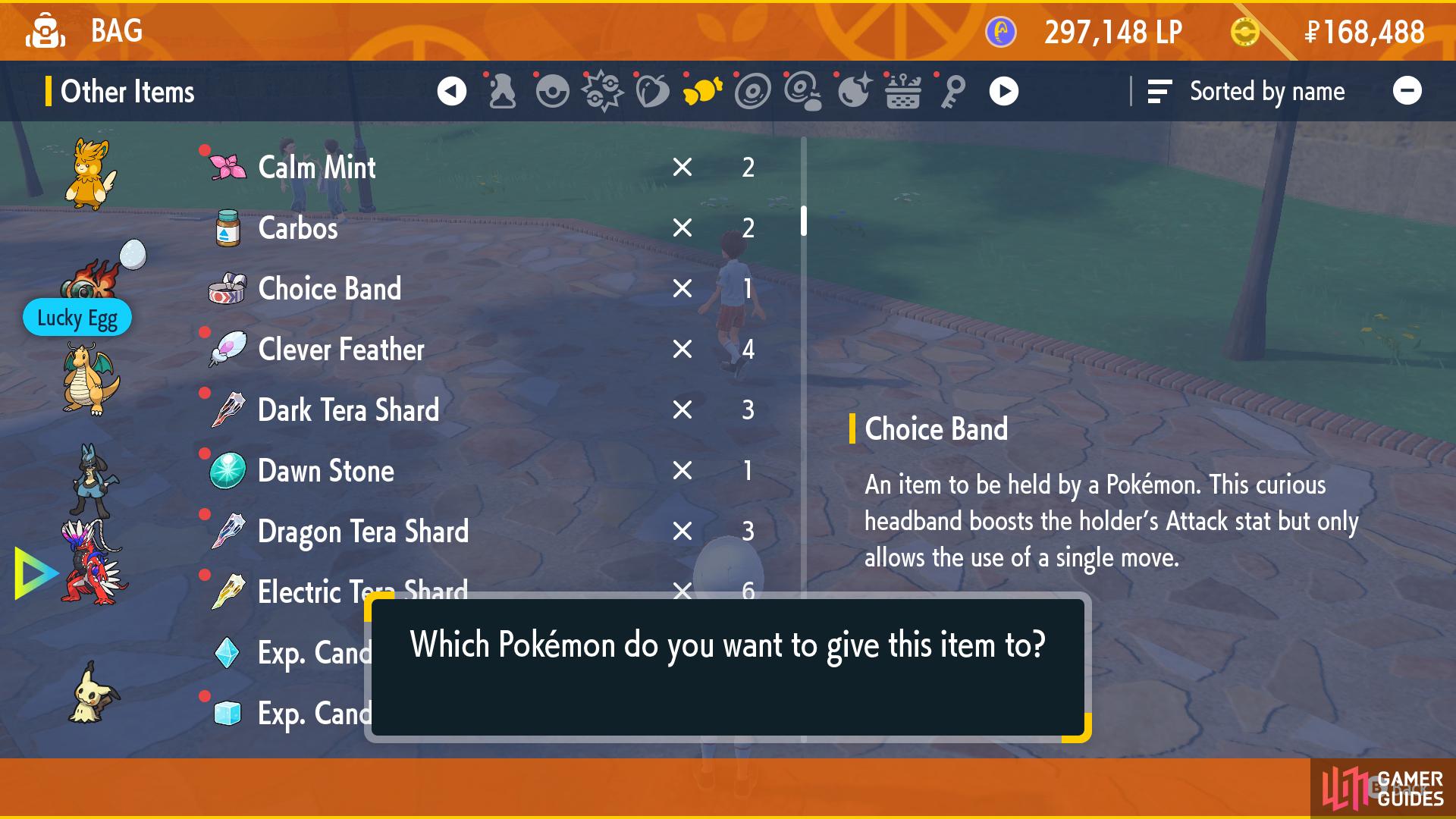 Choice Band boosts Attack, but only allows one move to be used.