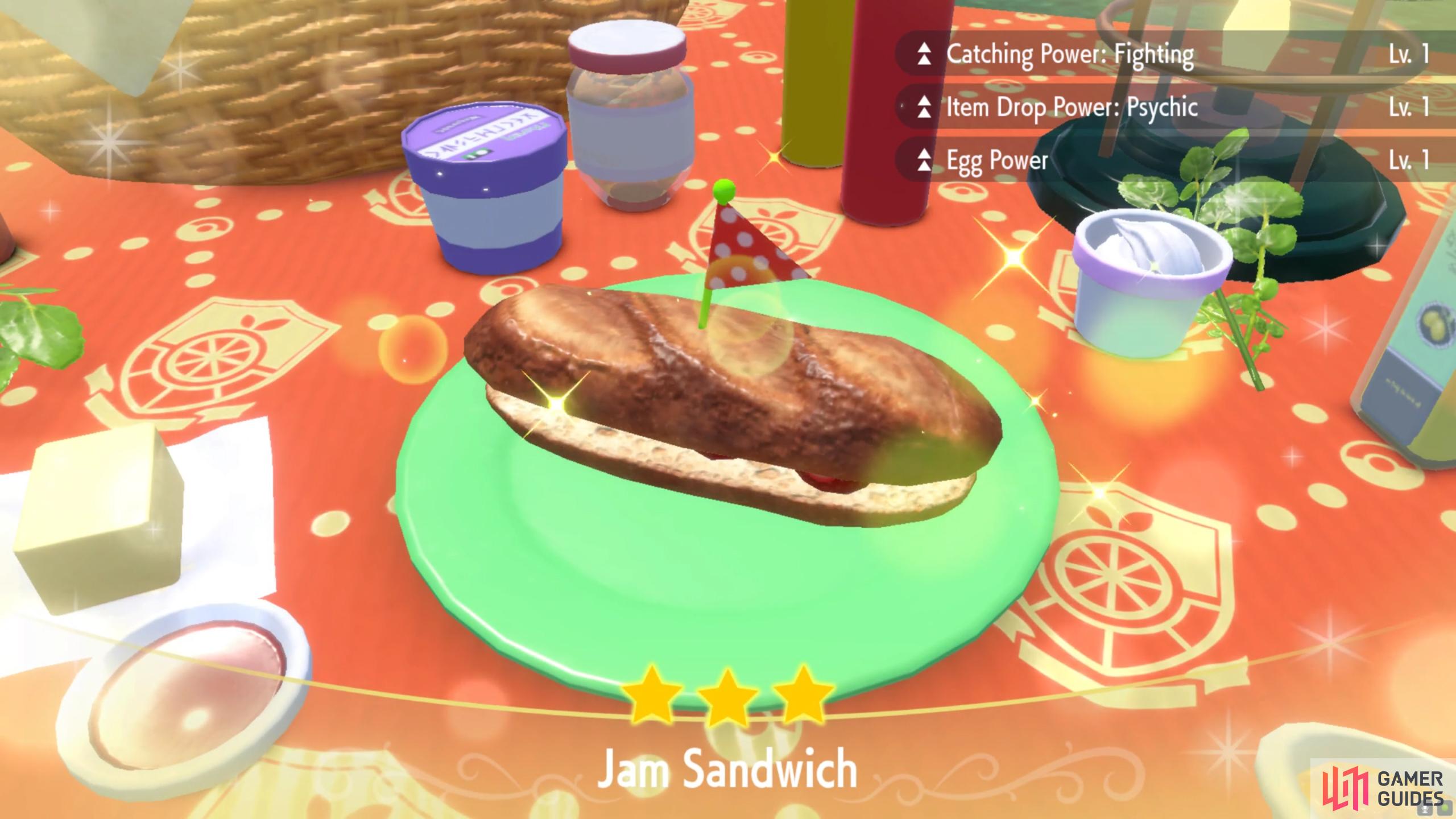 All Sparkling Power Sandwiches and their recipes in Pokemon Scarlet and  Violet